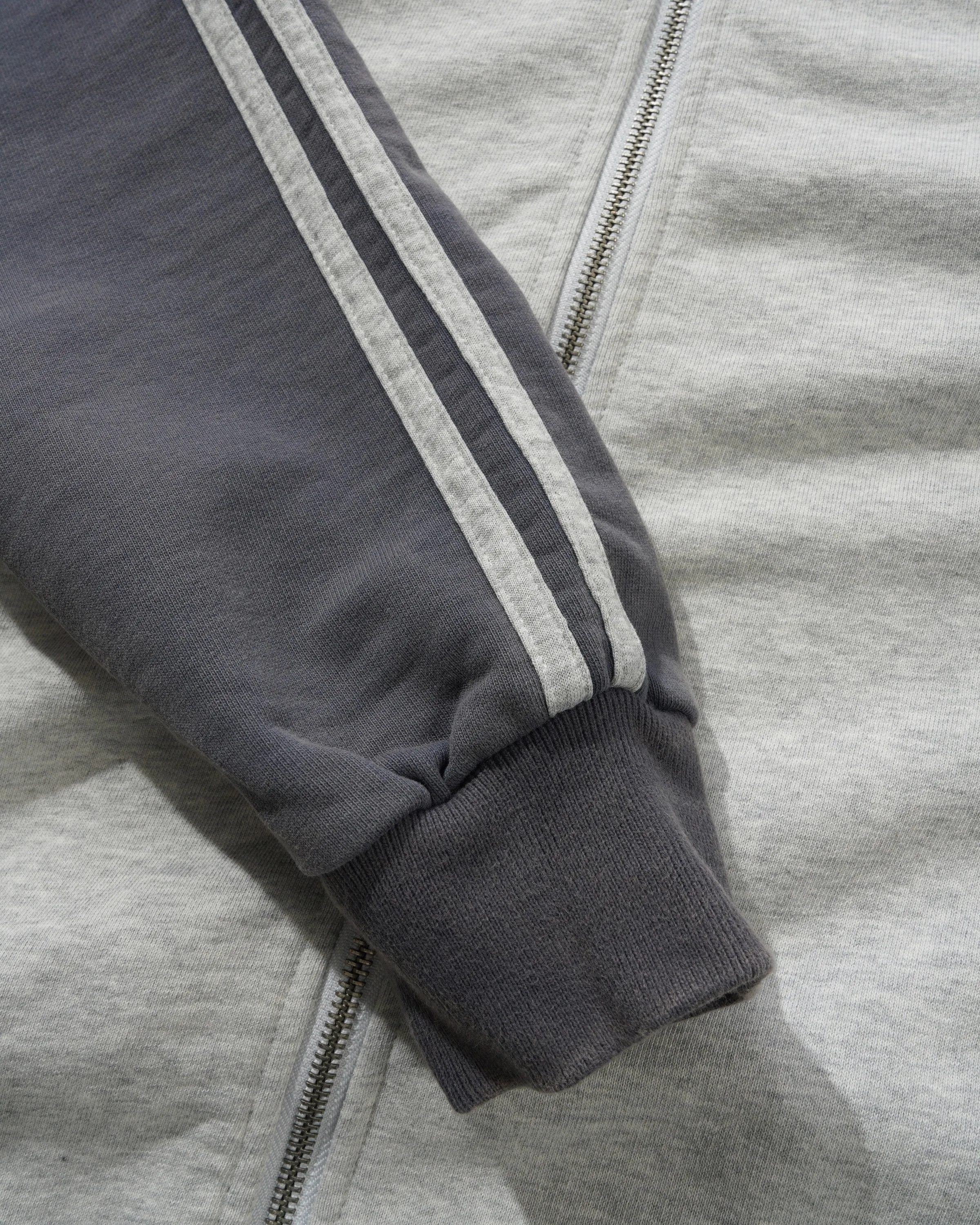 Tunnel Fleece Track Jacket, Ash / Navy sold by Butter product image thumbnail 3