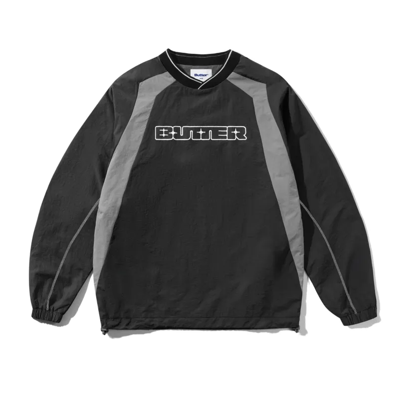 Glint Pullover Training Jacket, Black / Grey made by Butter