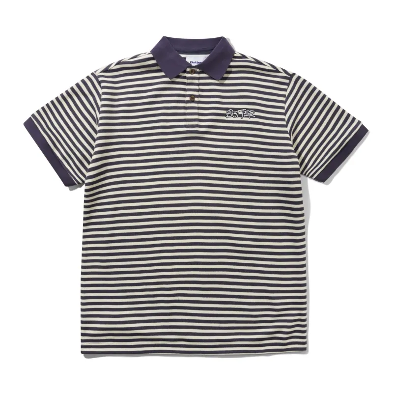 Tunnel S/S Polo Shirt, Navy / White made by Butter