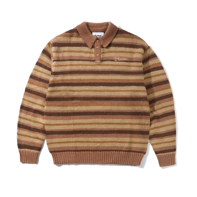 Ombre Stripe Knit Sweater, Chocolate made by Butter