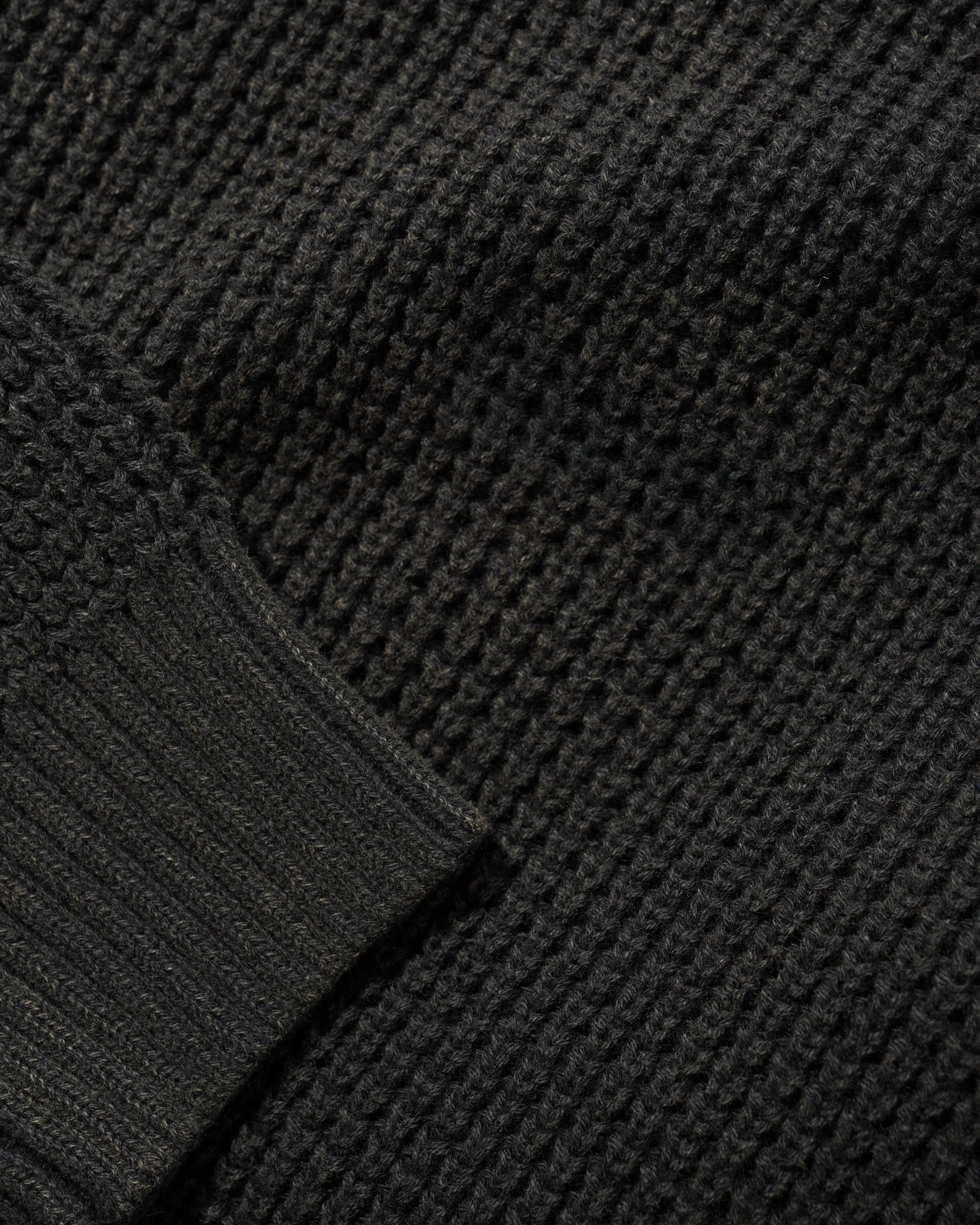 Distressed Waffle Knit Sweater, Washed Black sold by Butter product image thumbnail 2