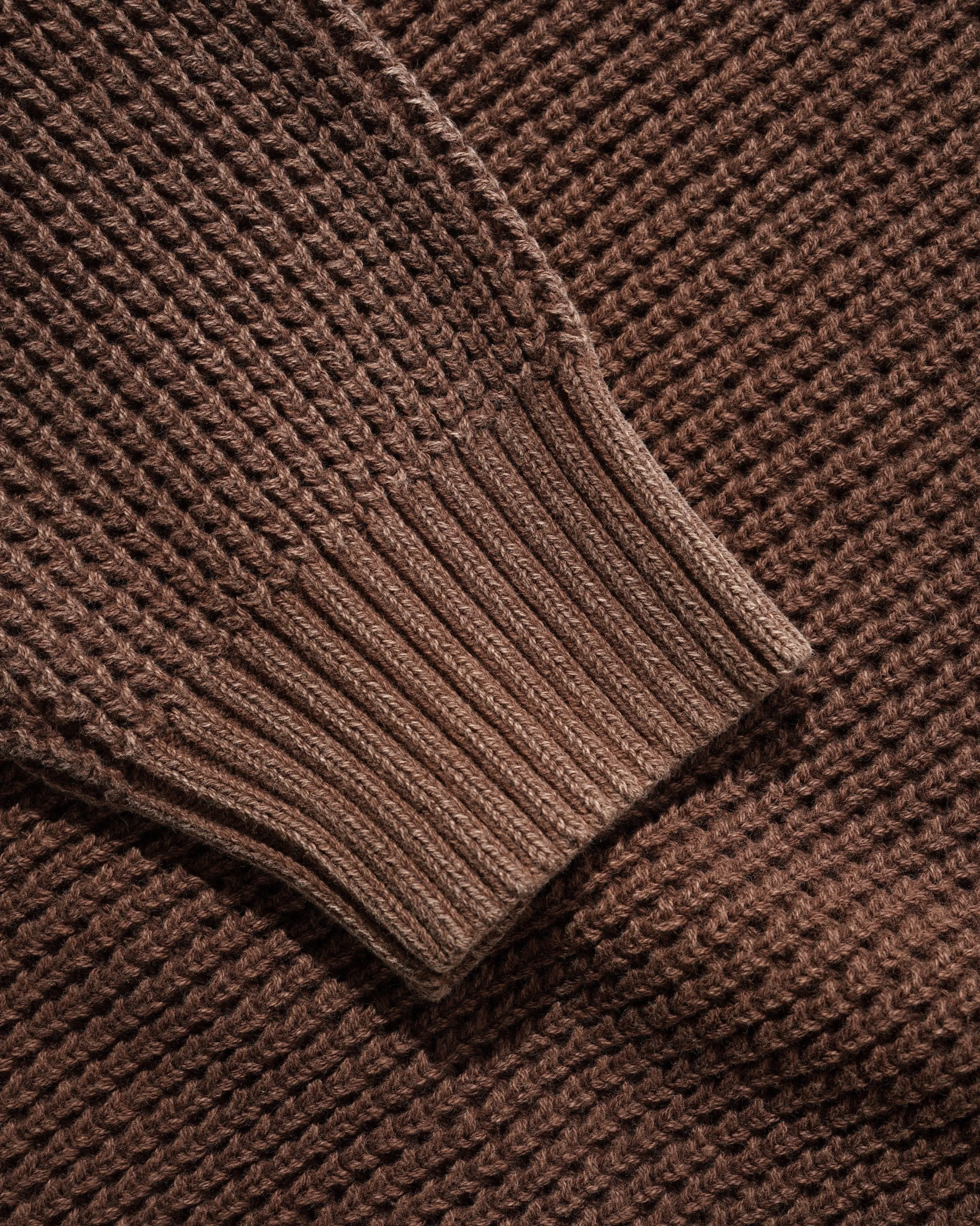 Distressed Waffle Knit Sweater, Washed Bark sold by Butter product image thumbnail 2