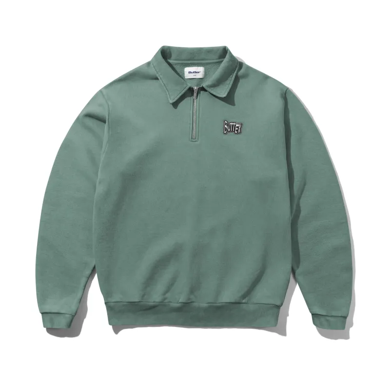 Sketch 1/4 Zip Sweater, Sage sold by Butter