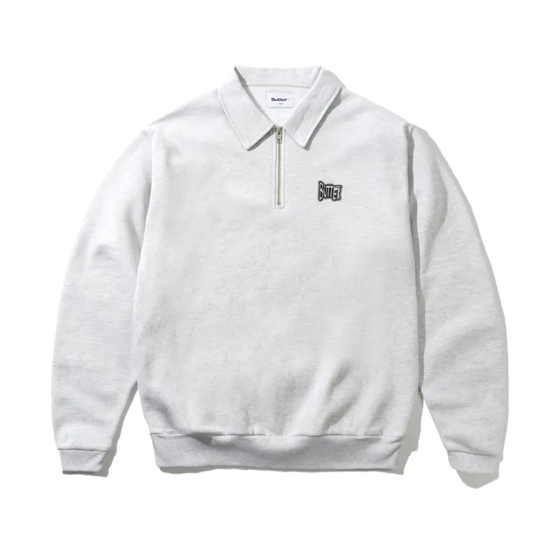 Sketch 1/4 Zip Sweater, Ash made by Butter