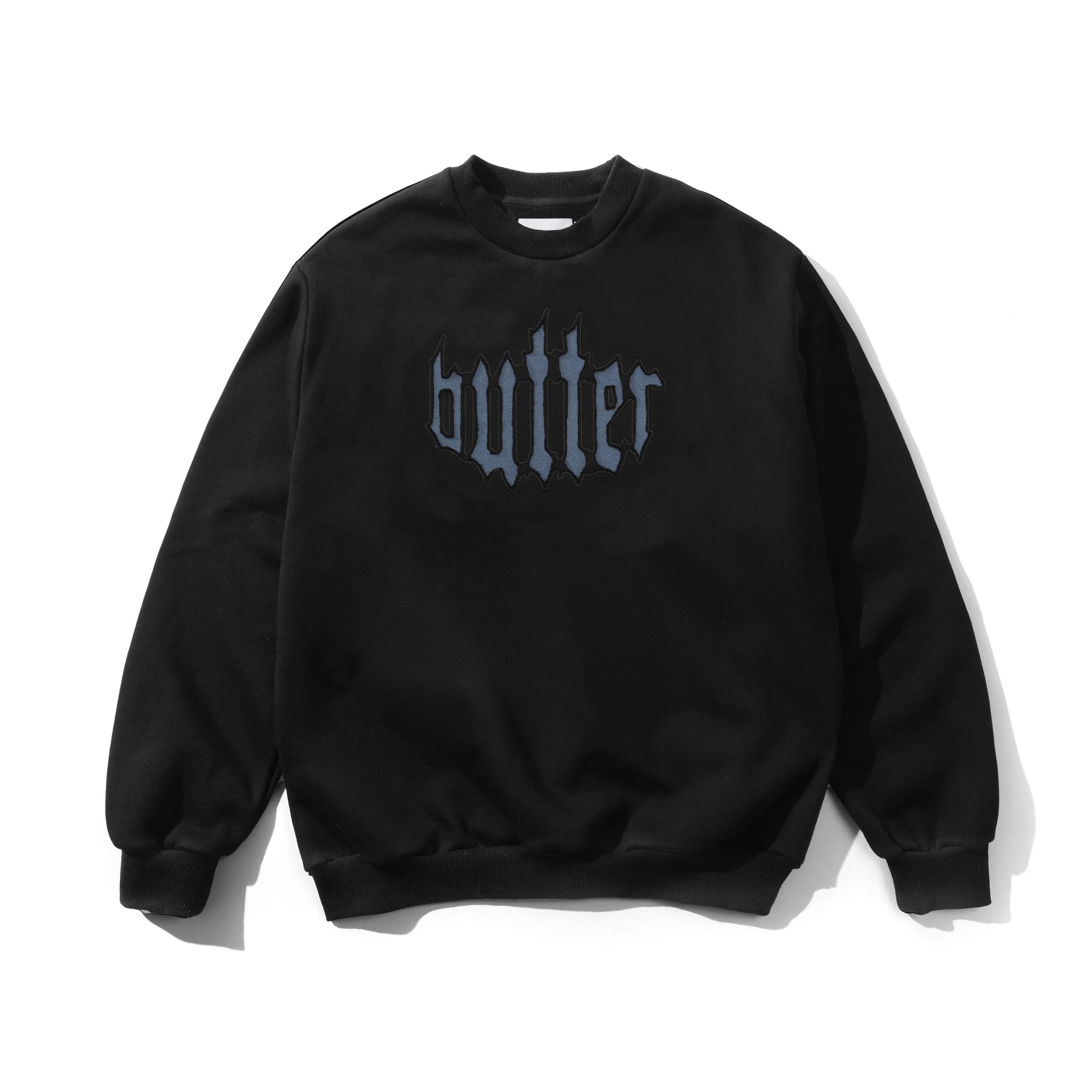 Cut Out Applique Crewneck, Black sold by Butter