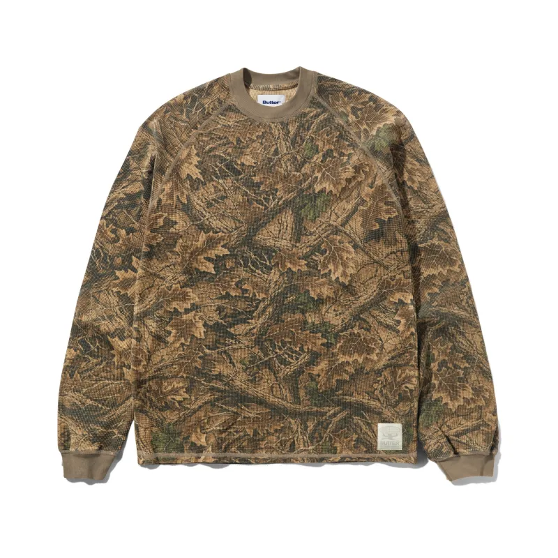 Waffle L/S Top, Forest Camo made by Butter