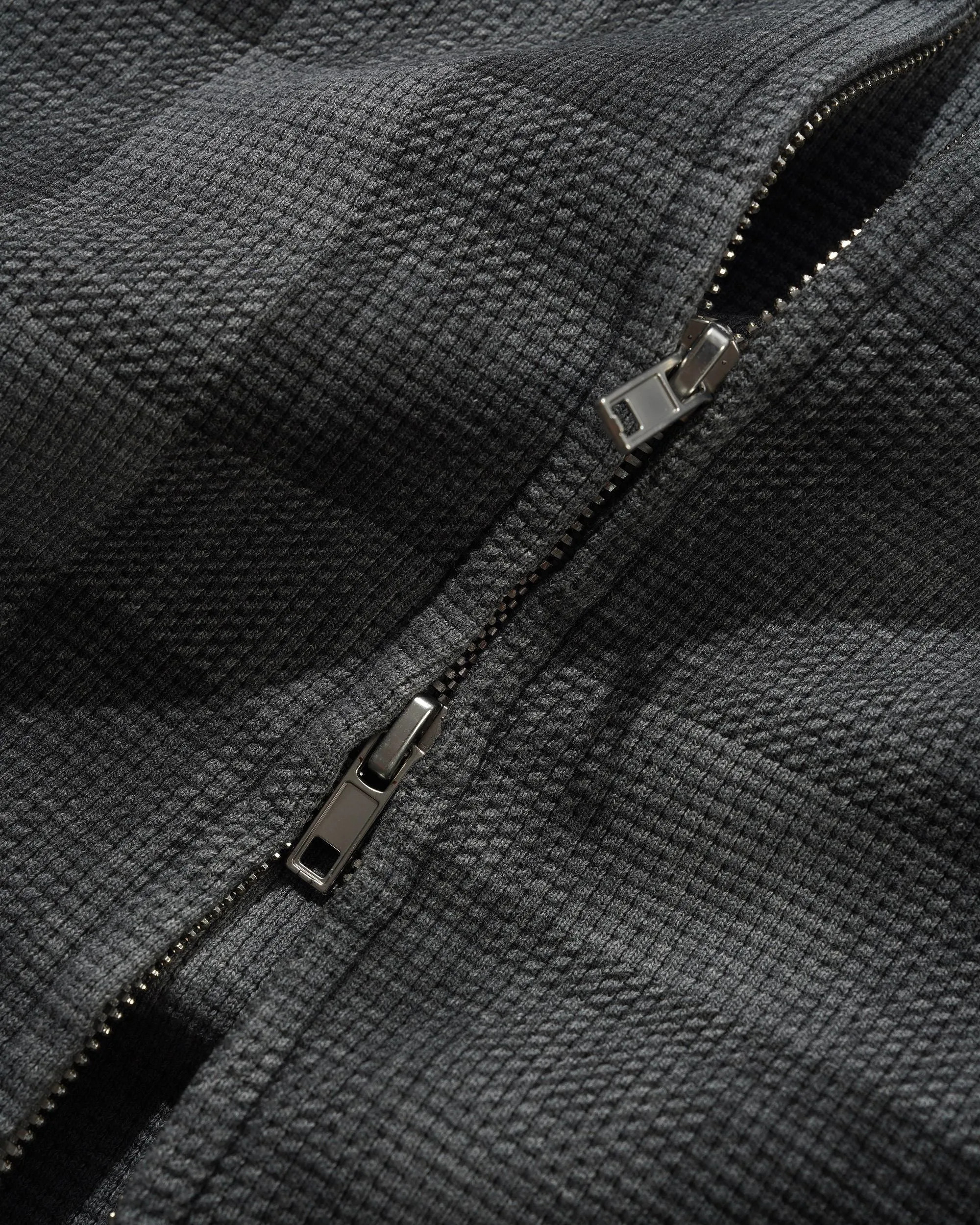 Waffle Zip-Thru Hood, Grey Plaid sold by Butter product image thumbnail 3