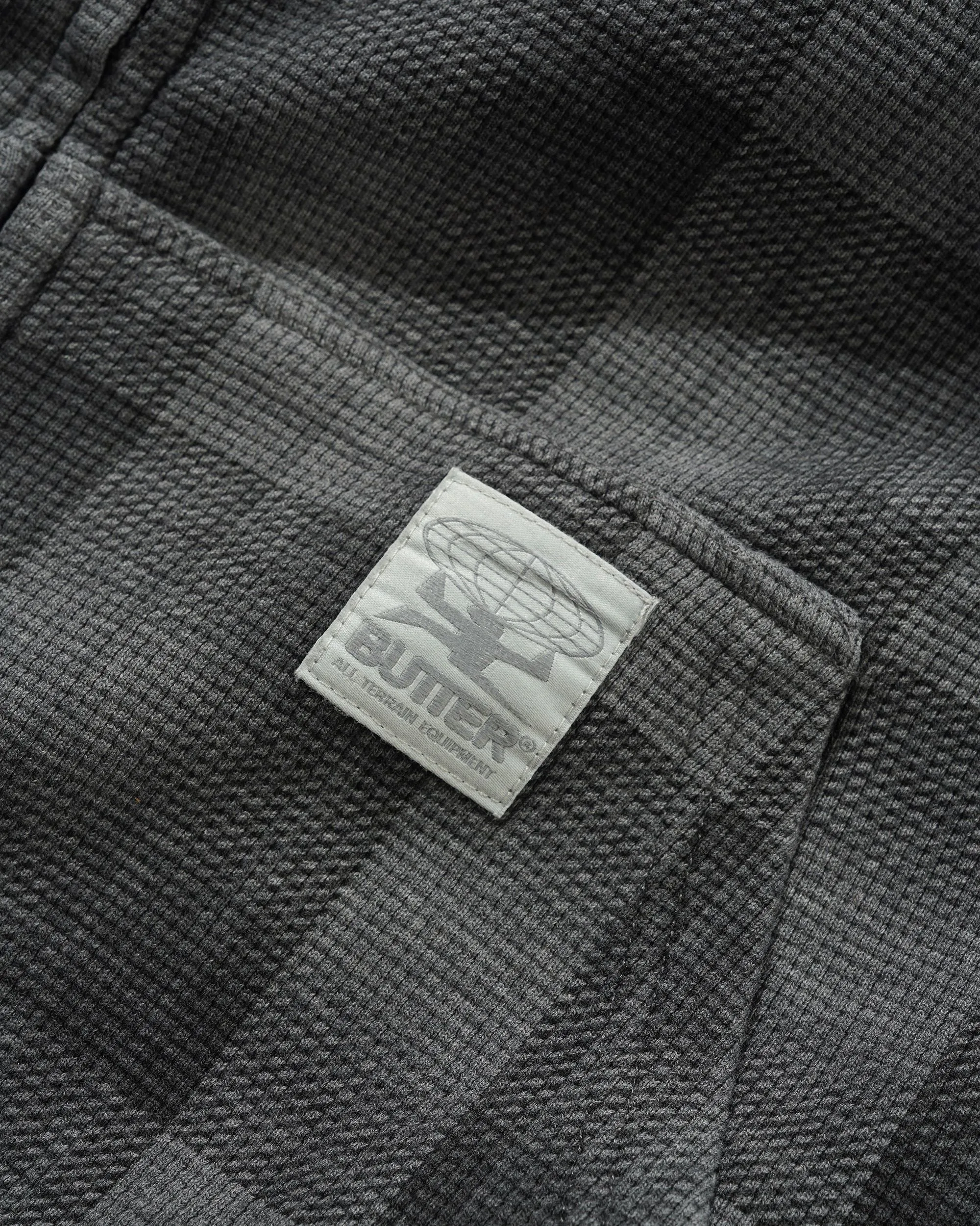 Waffle Zip-Thru Hood, Grey Plaid sold by Butter product image thumbnail 2