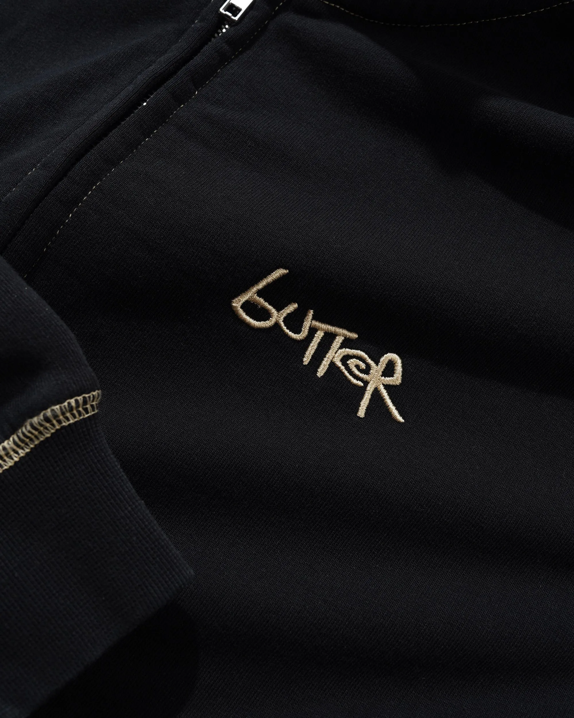 Trail Stitch Zip-Thru Hood, Washed Black sold by Butter product image thumbnail 2