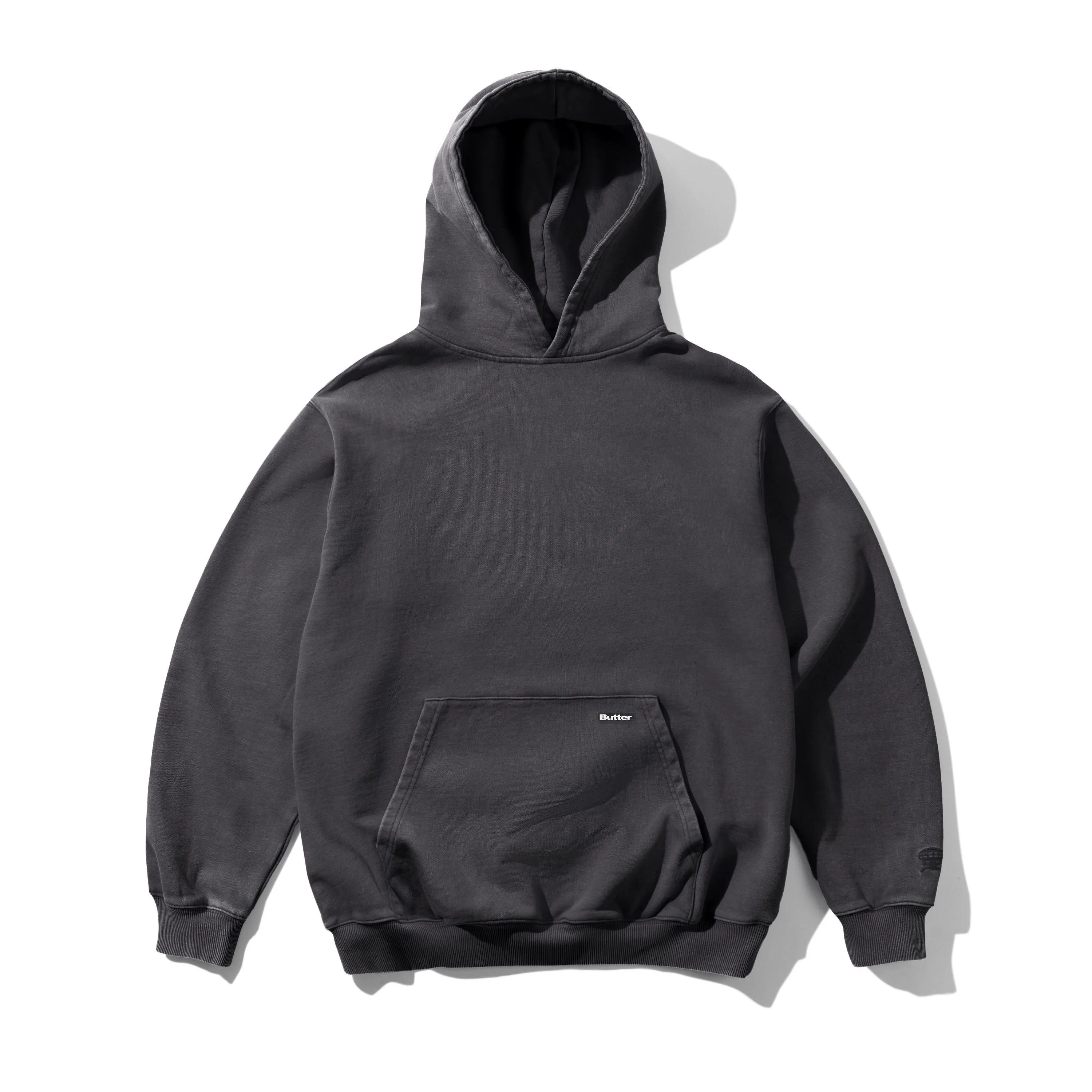 Basic Pullover Hood, Washed Black sold by Butter