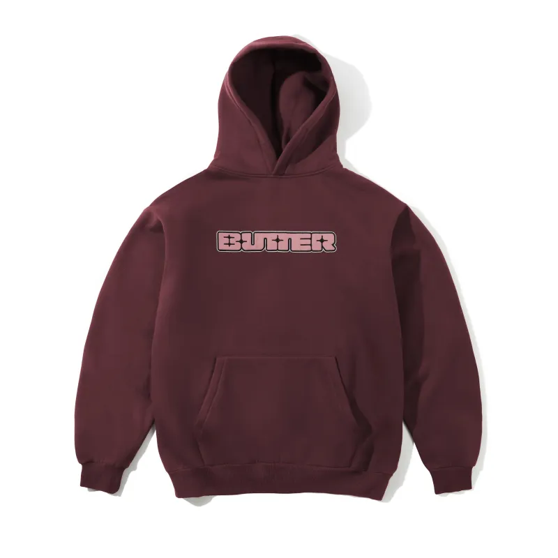 Glint Nylon Applique Pullover Hood, Burgundy sold by Butter