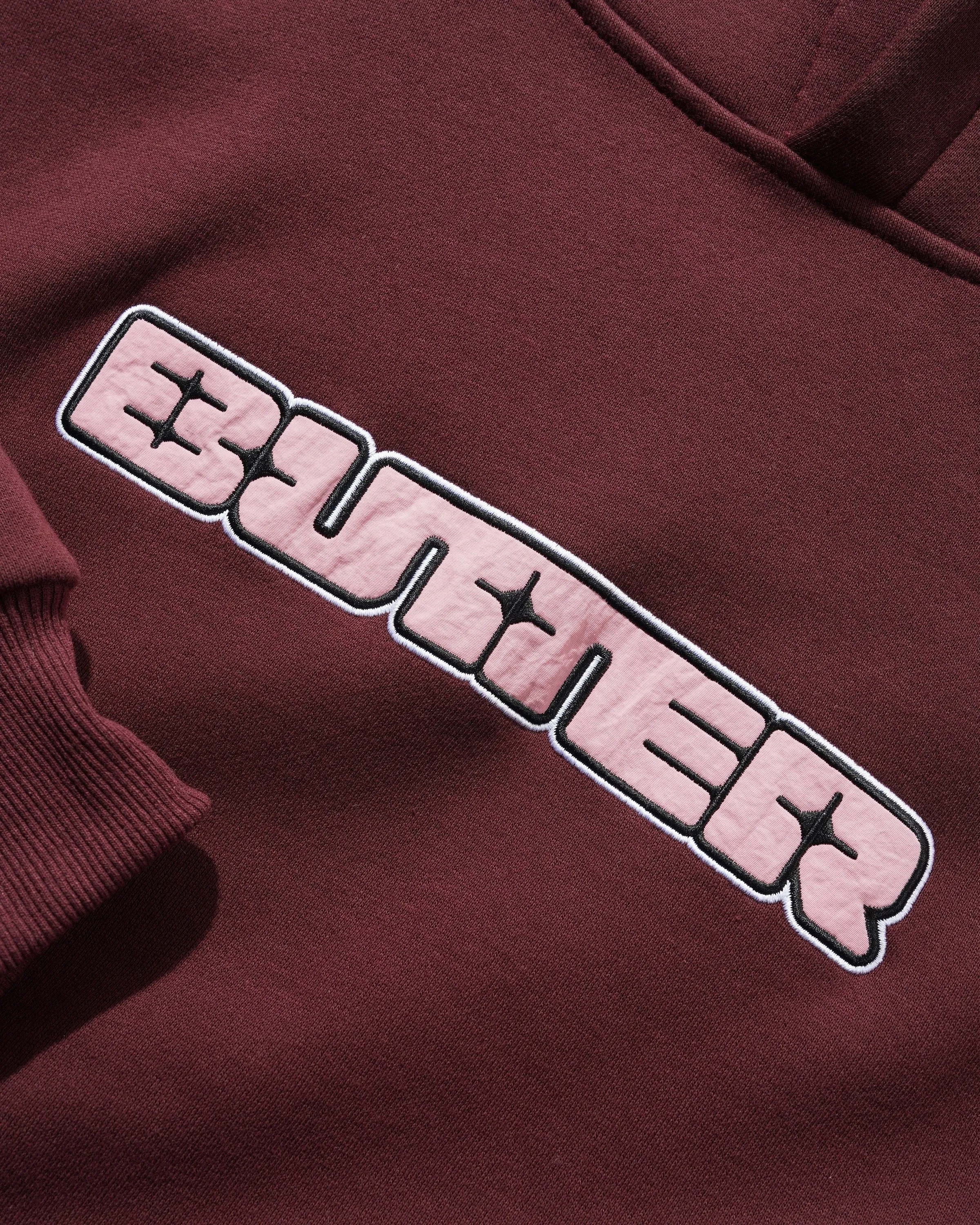 Glint Nylon Applique Pullover Hood, Burgundy sold by Butter product image thumbnail 2