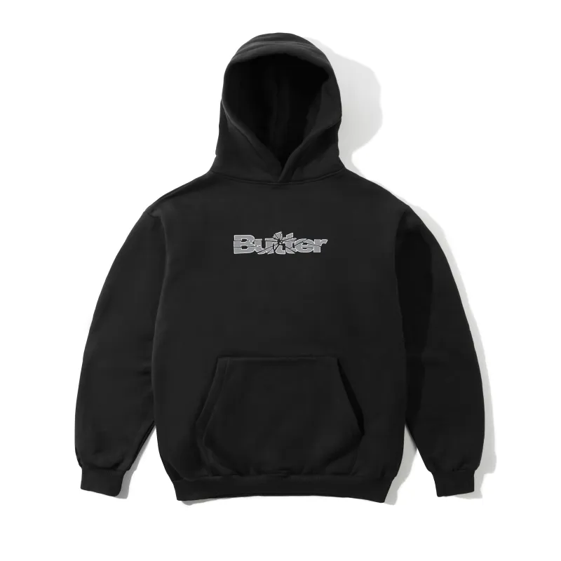Smashed Logo Pullover Hood, Black made by Butter