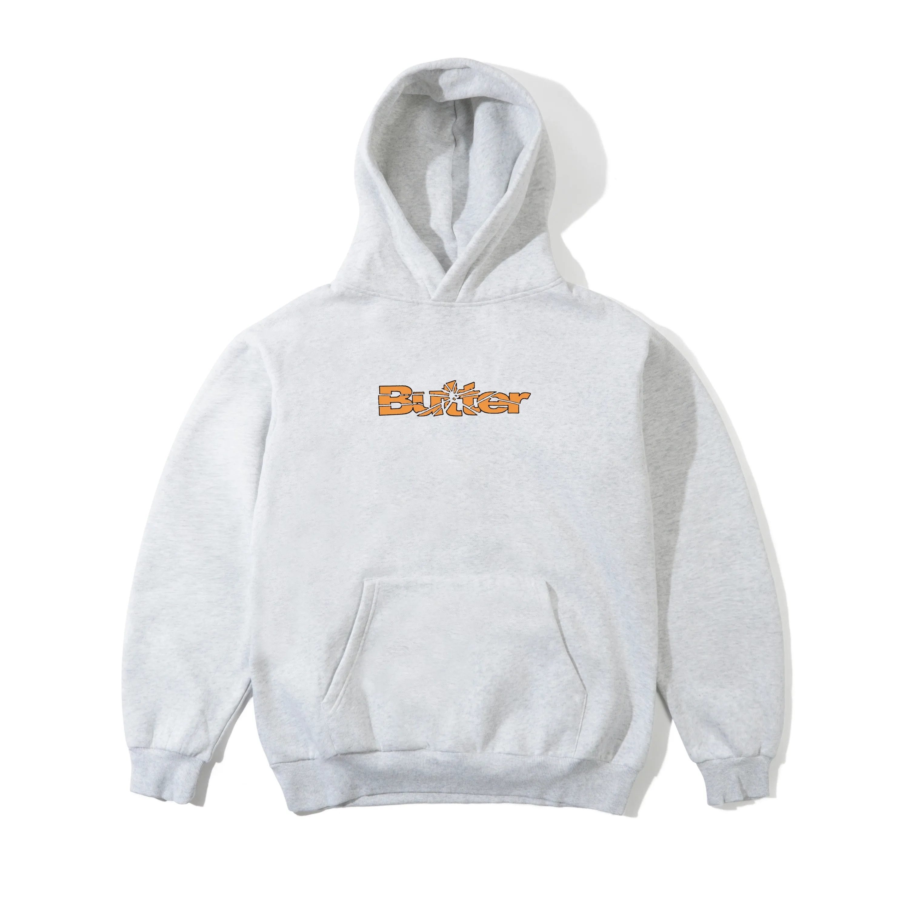 Smashed Logo Pullover Hood, Ash sold by Butter