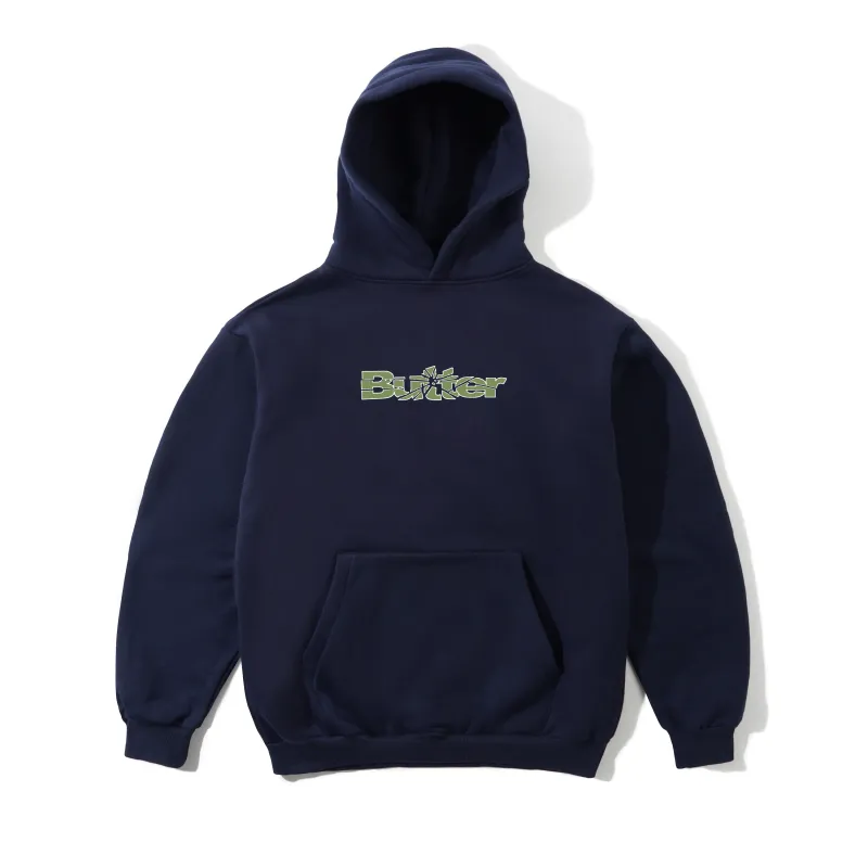 Smashed Logo Pullover Hood, Navy sold by Butter