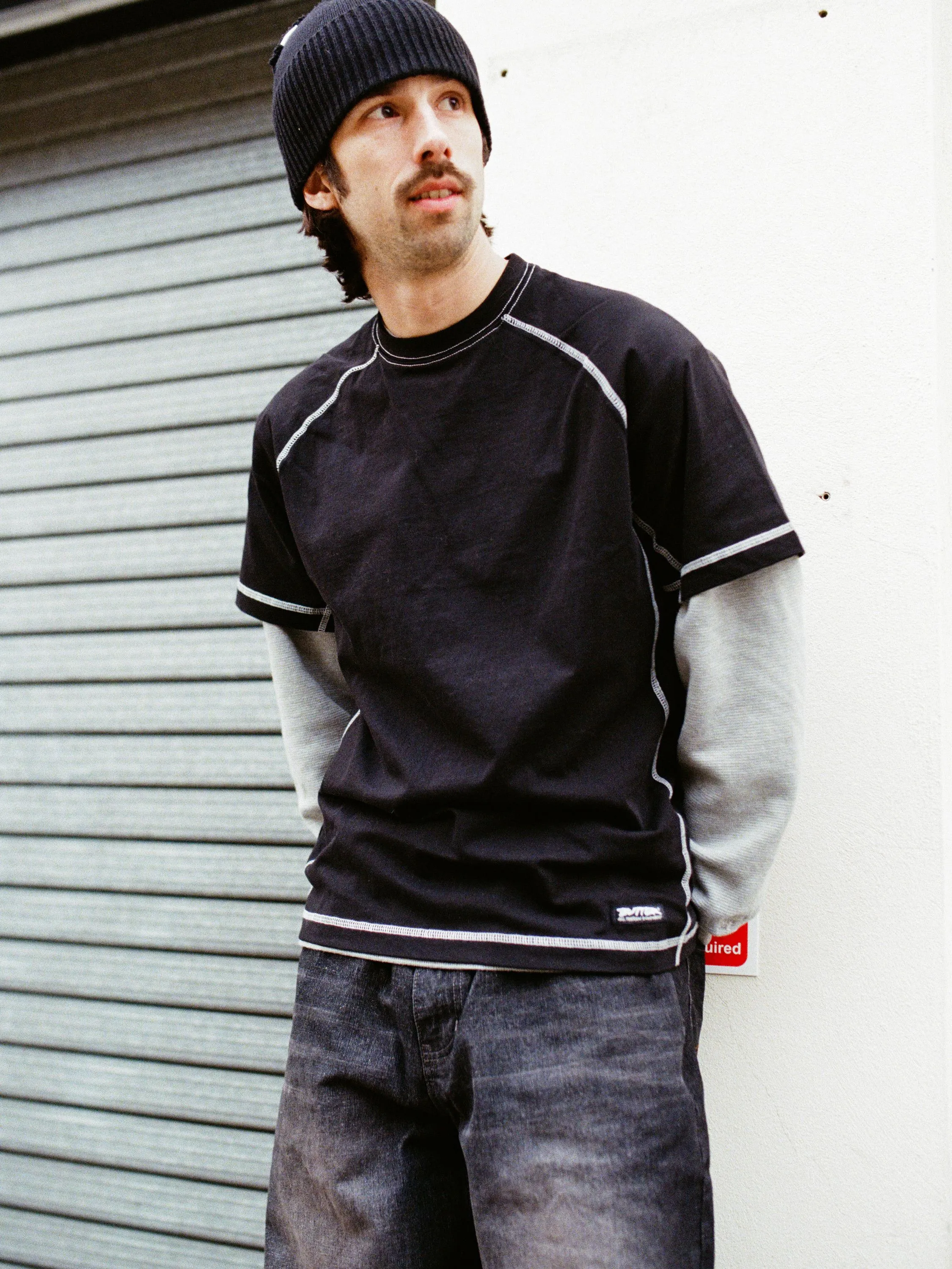 Cliff Contrast Tee, Dull Mint sold by Butter product image thumbnail 4