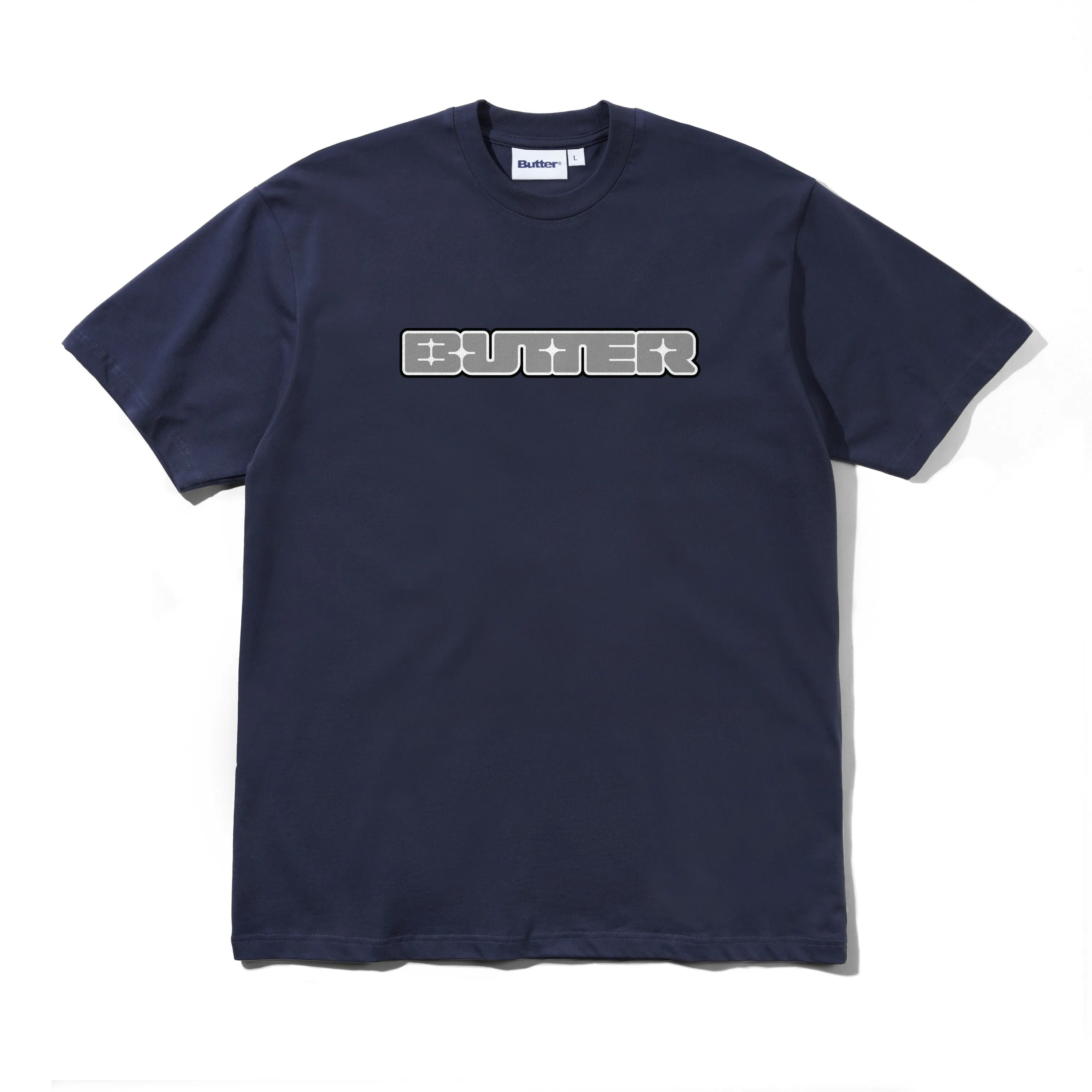 Glint Tee, Navy sold by Butter