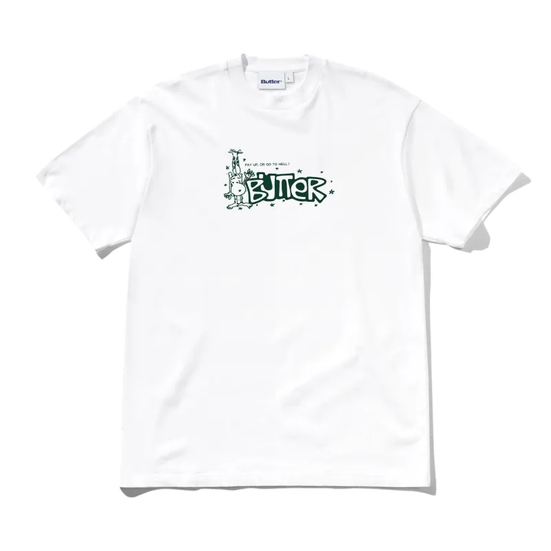 Pay Up Tee, White made by Butter