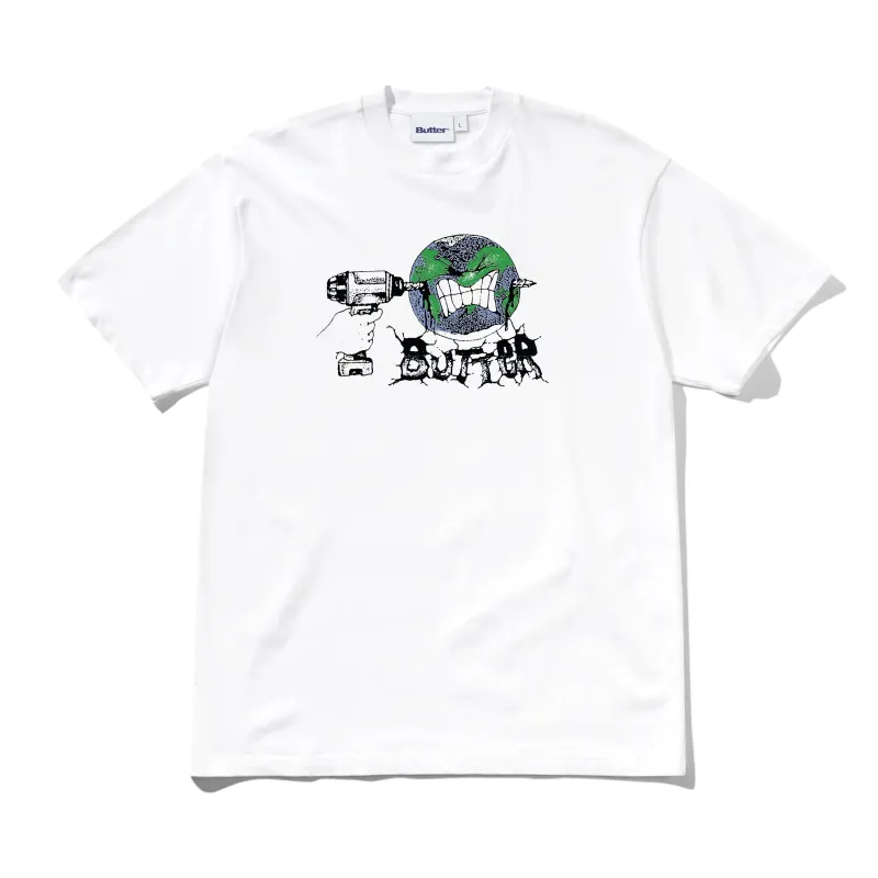 Drill Tee, White made by Butter