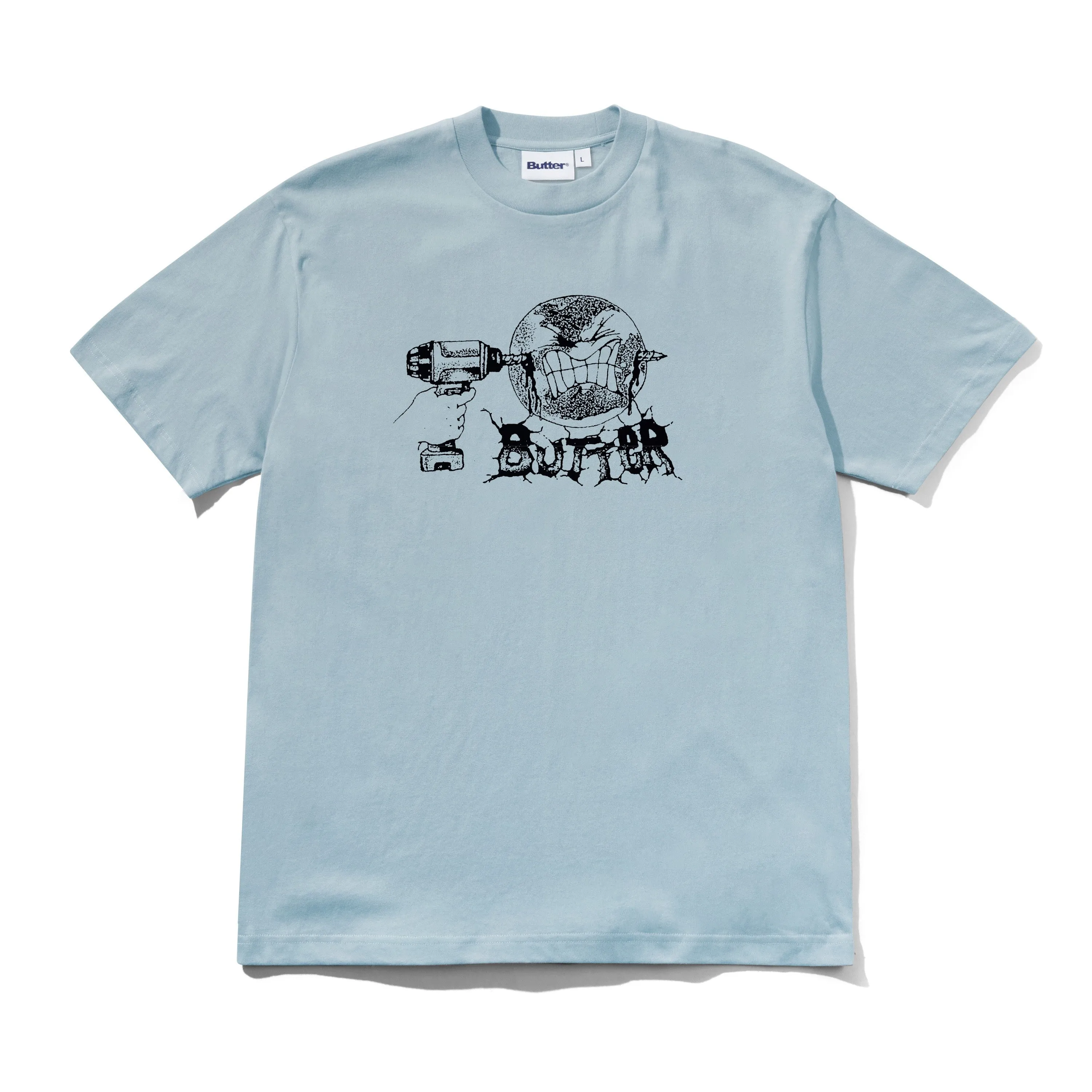Drill Tee, Grey Blue sold by Butter