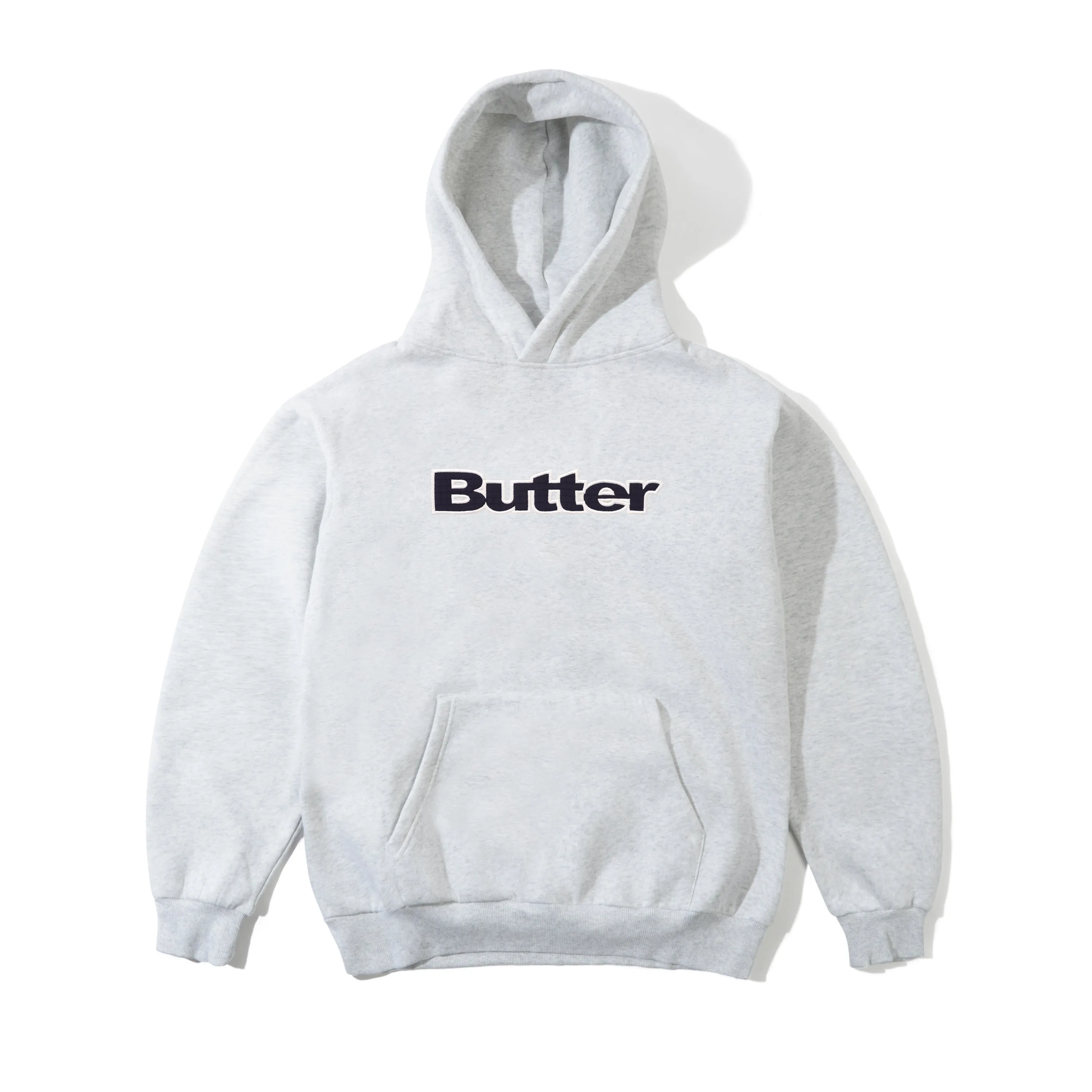 Ripstop Logo Applique Pullover Hood, Ash sold by Butter