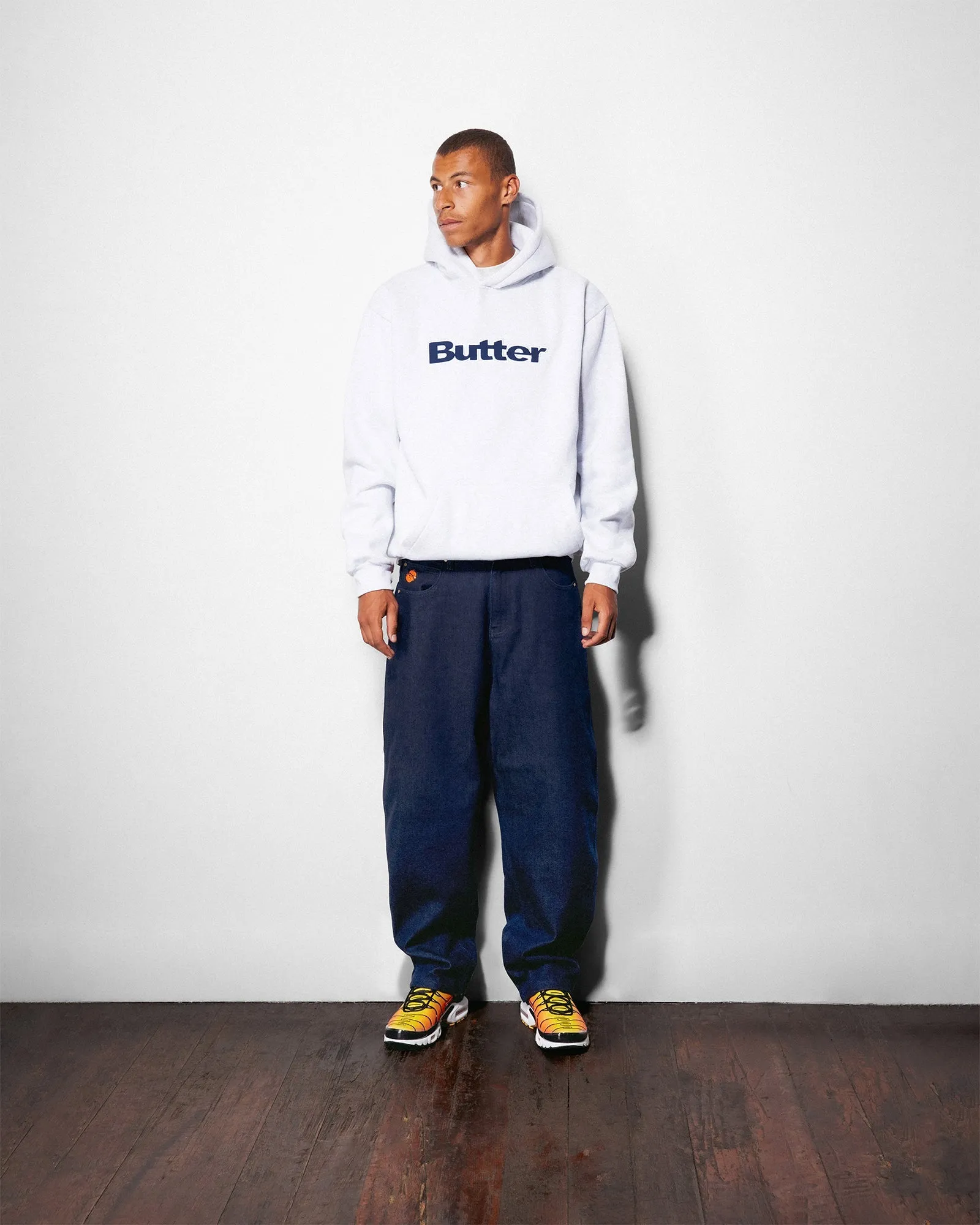 Ripstop Logo Applique Pullover Hood, Ash sold by Butter product image thumbnail 3