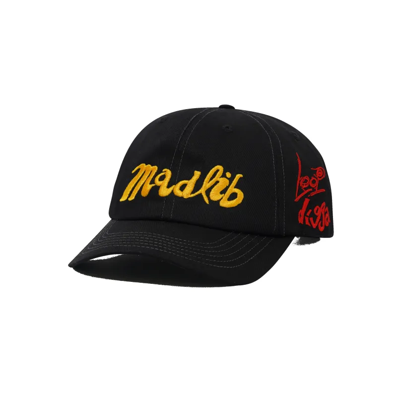 Alias 6 Panel Cap, Black sold by Butter