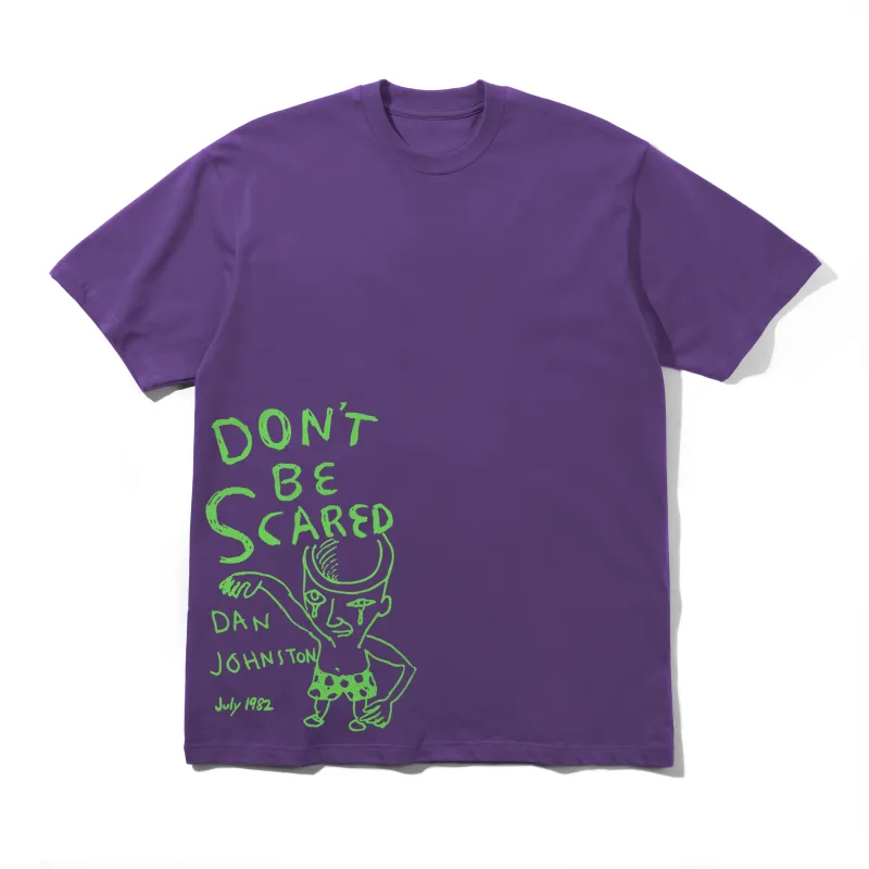 Don't Be Scared Tee, Grape made by Butter