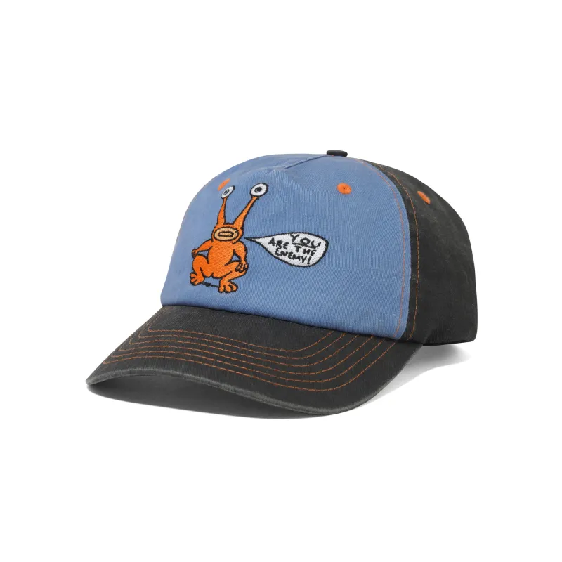 Enemy 5 Panel Cap, Black / Slate made by Butter