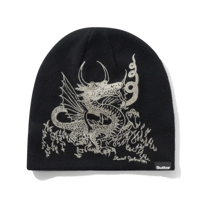 Dragon Skully Beanie, Black made by Butter