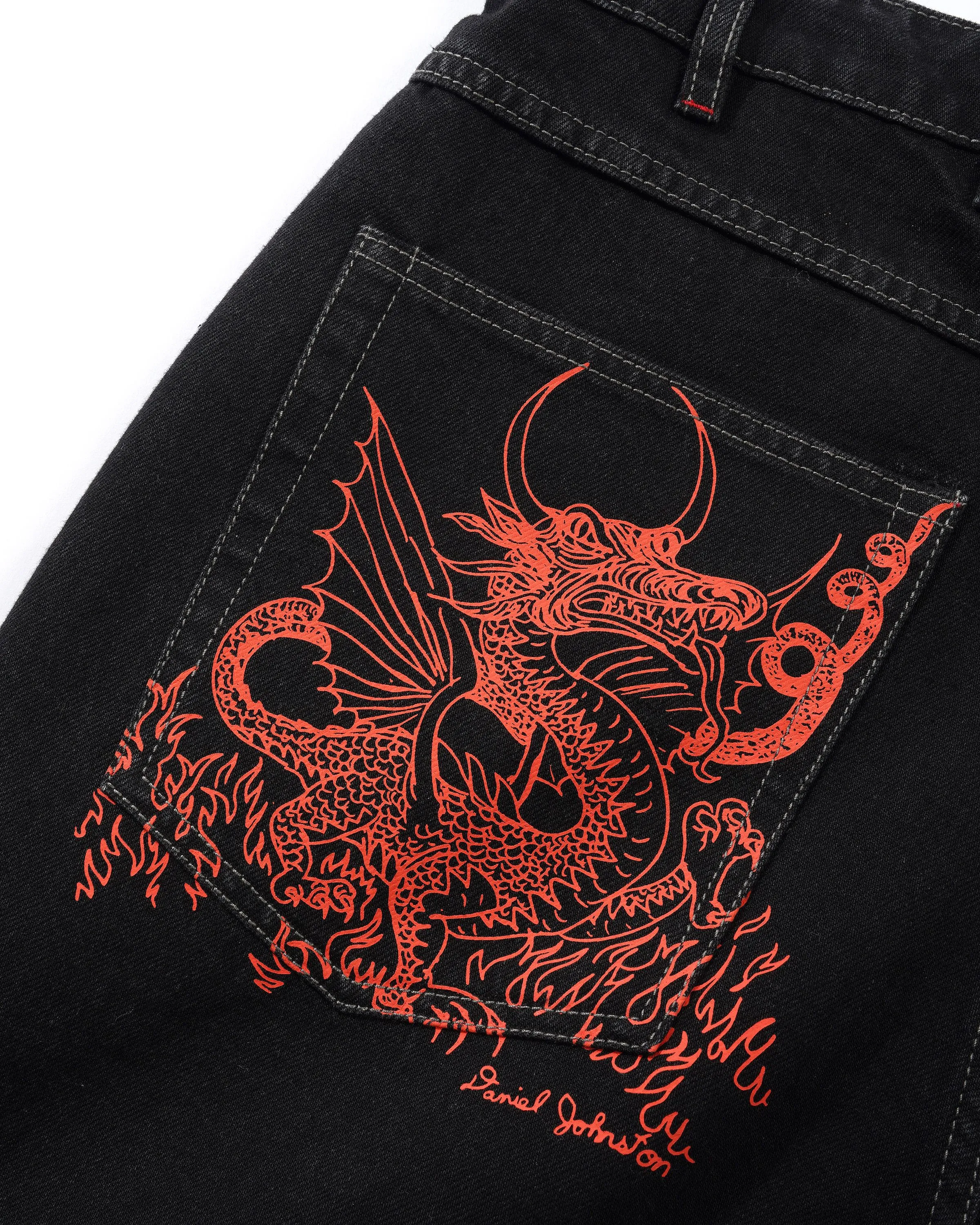 Dragon Denim Shorts, Washed Black sold by Butter product image thumbnail 3
