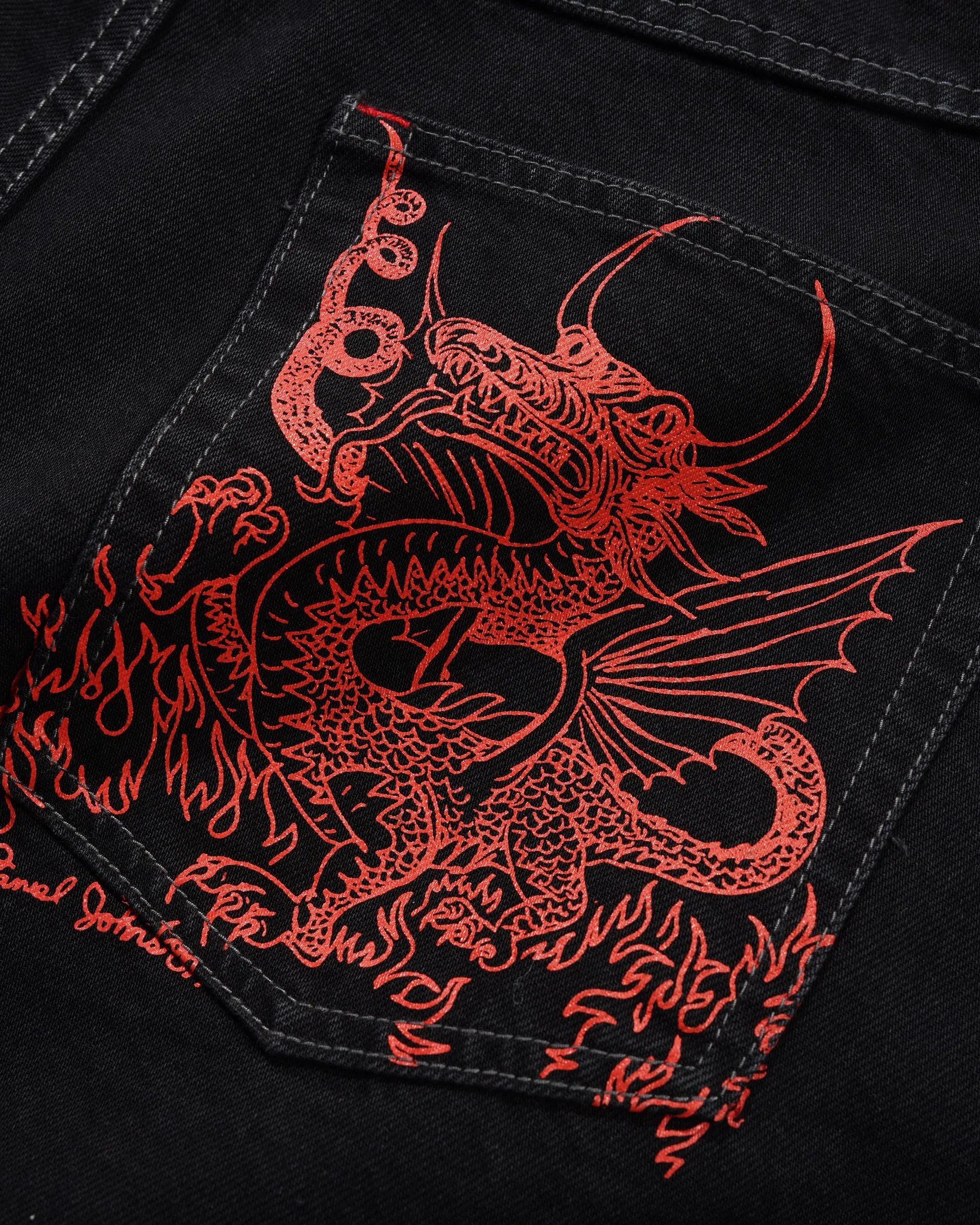 Dragon Denim Shorts, Washed Black sold by Butter product image thumbnail 4