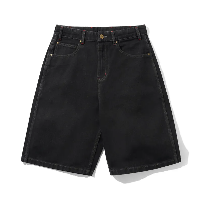 Dragon Denim Shorts, Washed Black made by Butter