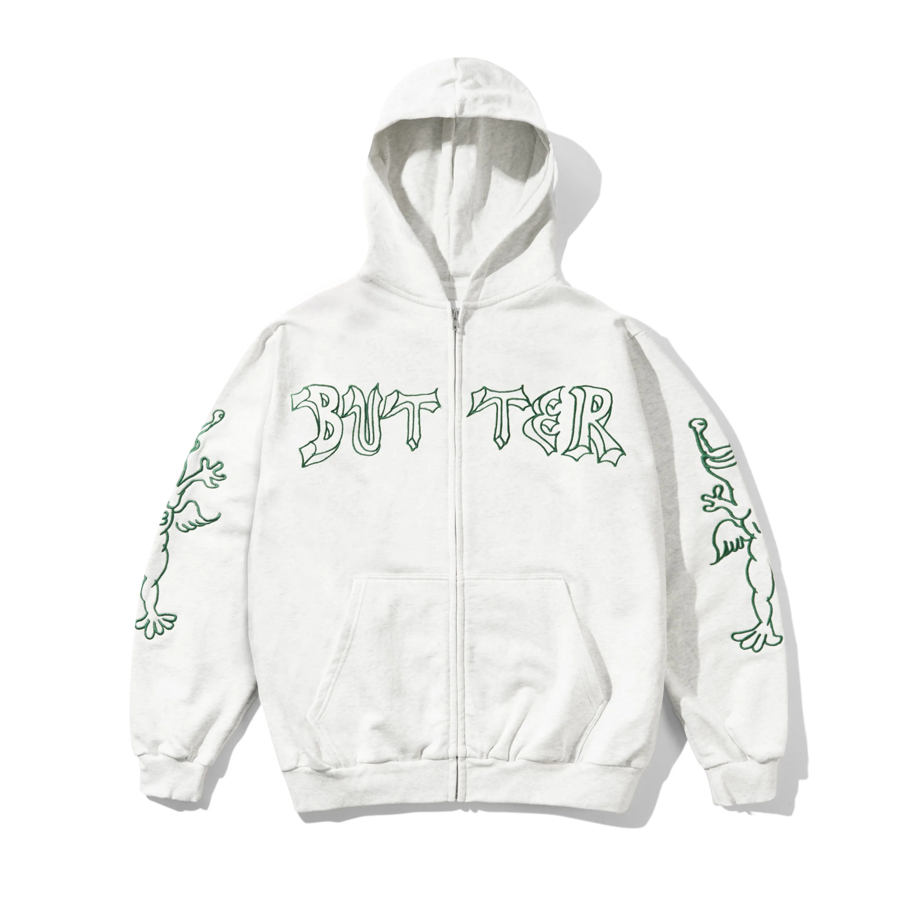 Thirteen Zip-Thru Hood, Ash sold by Butter