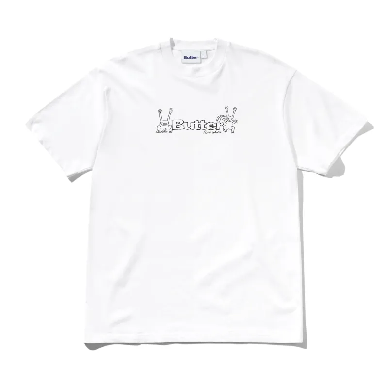 Frog Logo Tee, White made by Butter