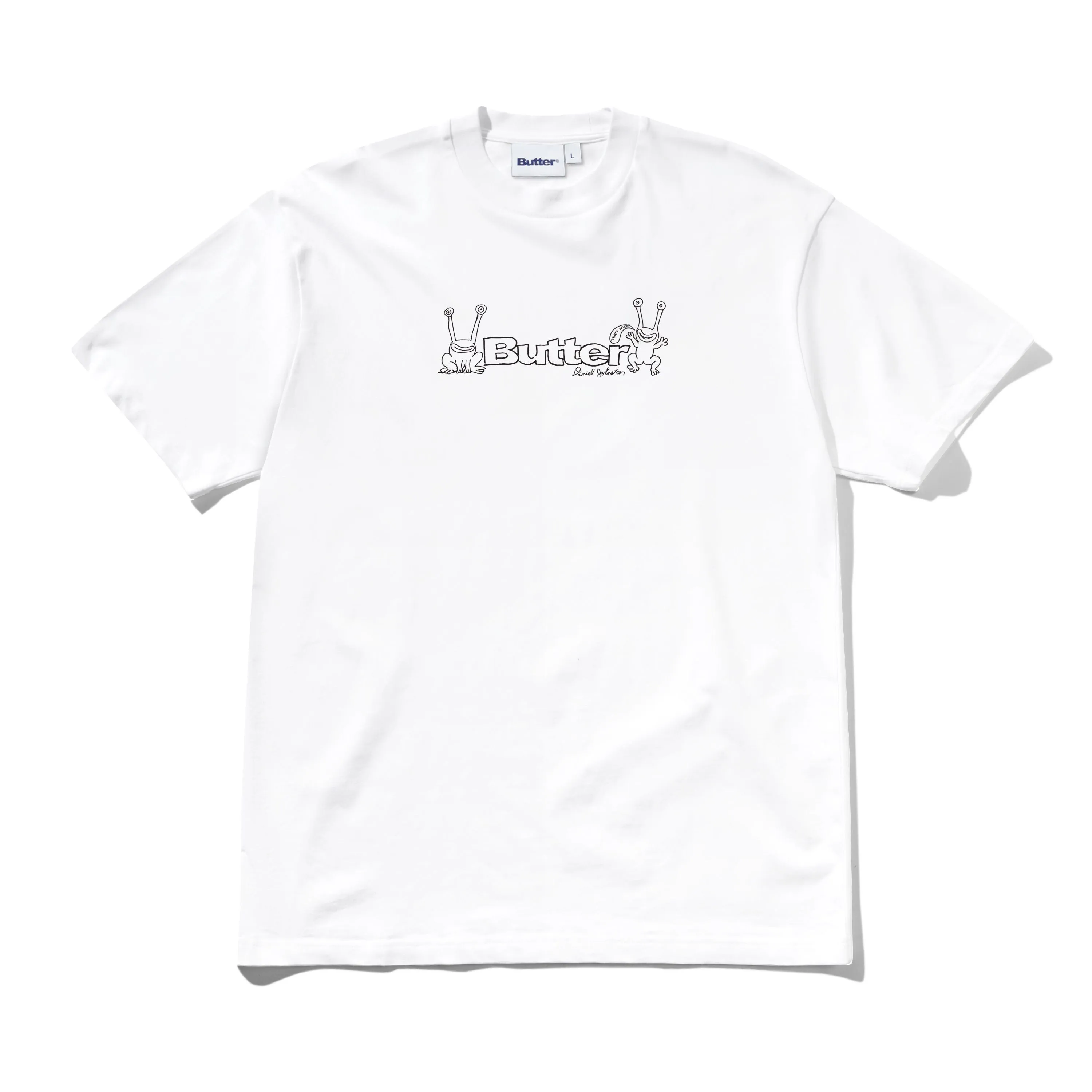 Frog Logo Tee, White sold by Butter