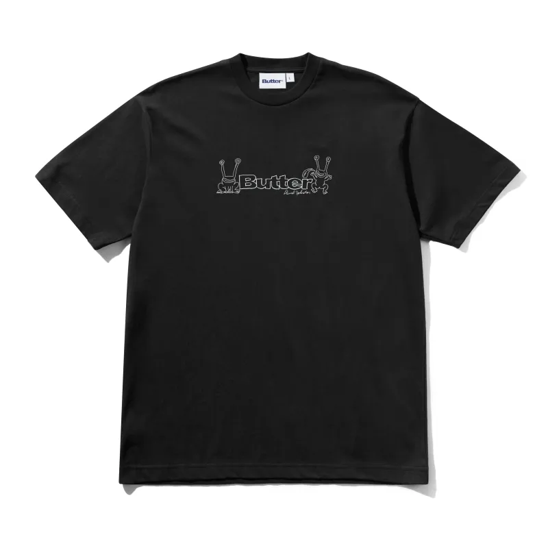 Frog Logo Tee, Black made by Butter