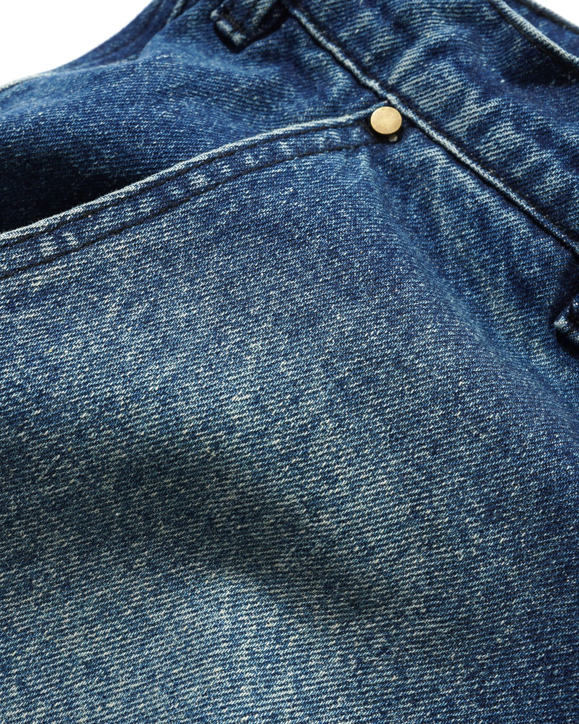 Spike Work Shorts, Distressed Indigo sold by Butter product image thumbnail 4