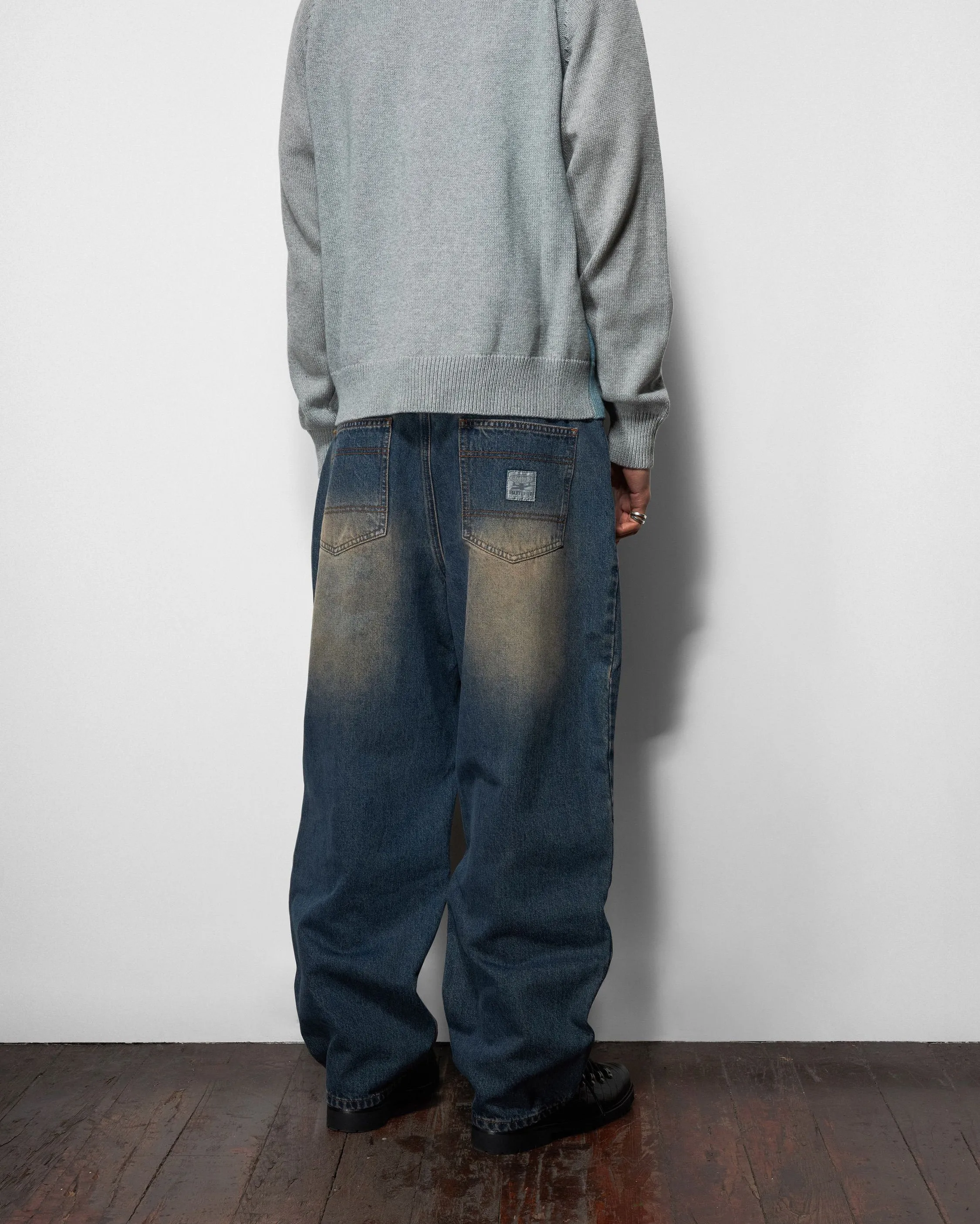 Wide Cut Denim Jeans, Dirty Wash Indigo sold by Butter product image thumbnail 4