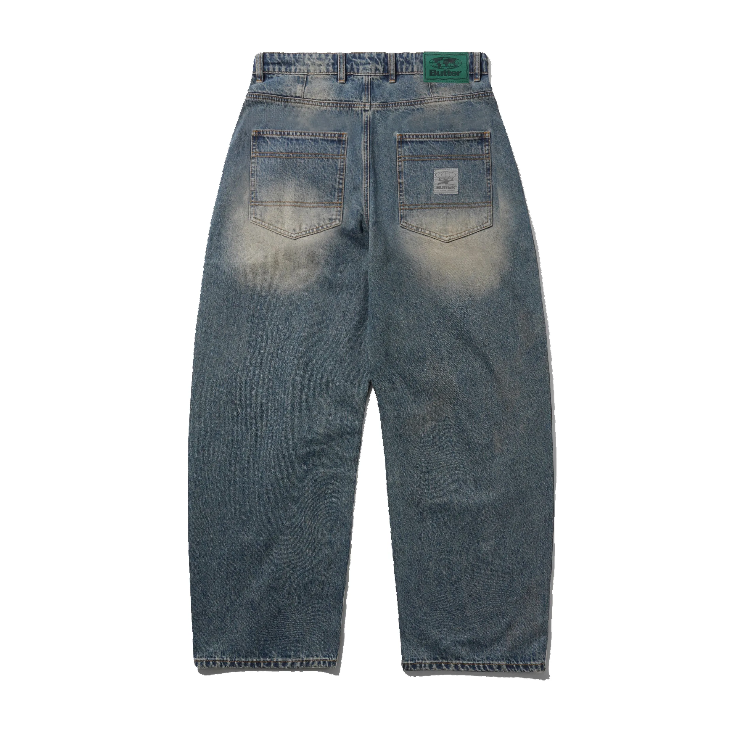 Wide Cut Denim Jeans, Dirty Wash Indigo sold by Butter product image thumbnail 2