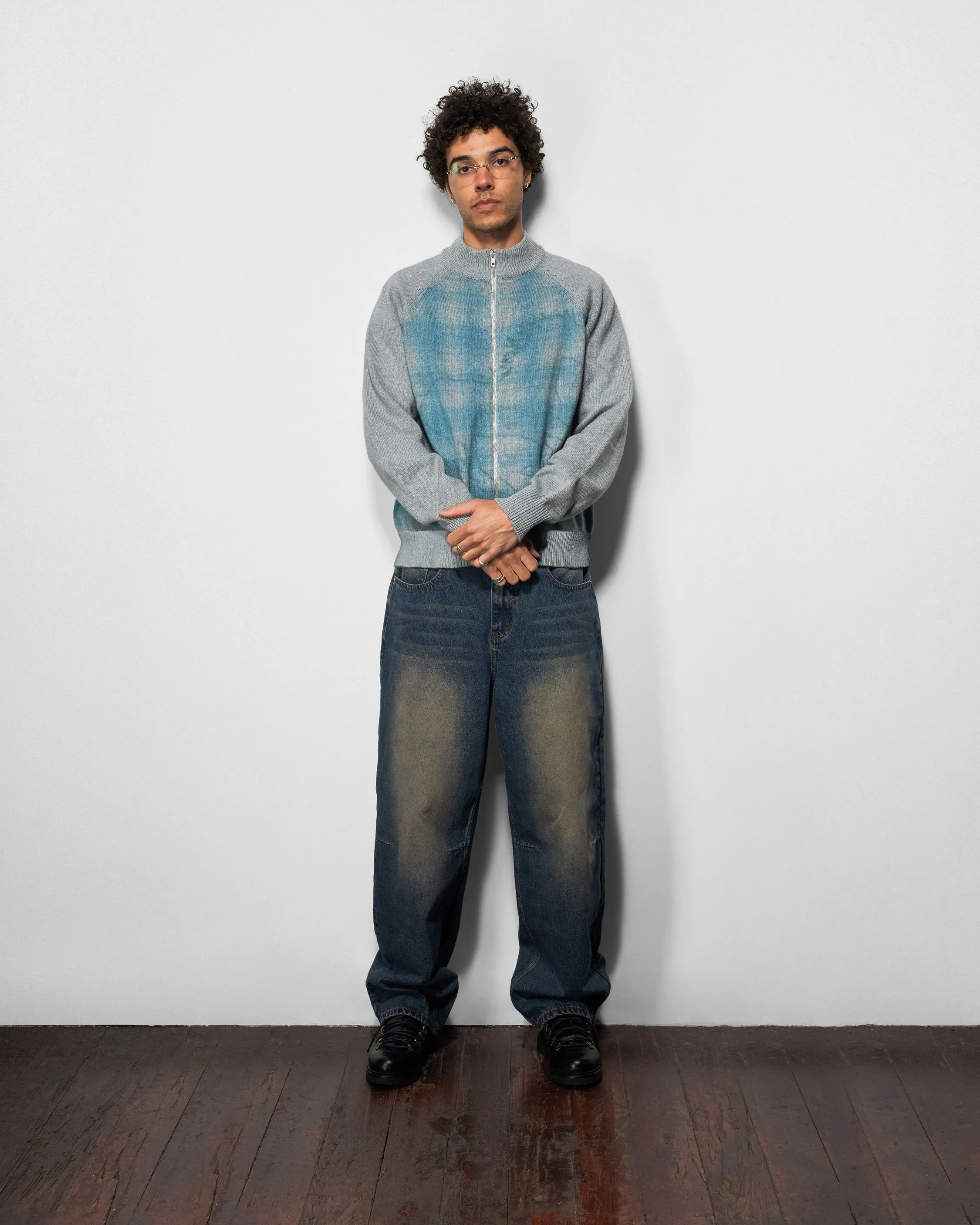 Wide Cut Denim Jeans, Dirty Wash Indigo sold by Butter product image thumbnail 3
