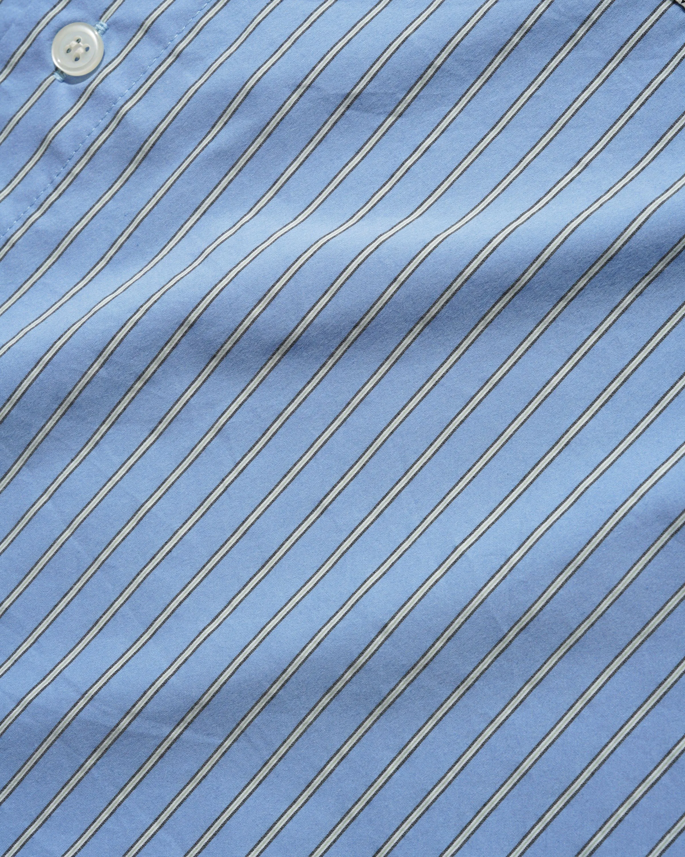 Vertical Stripe S/S Shirt, Sky Blue sold by Butter product image thumbnail 4
