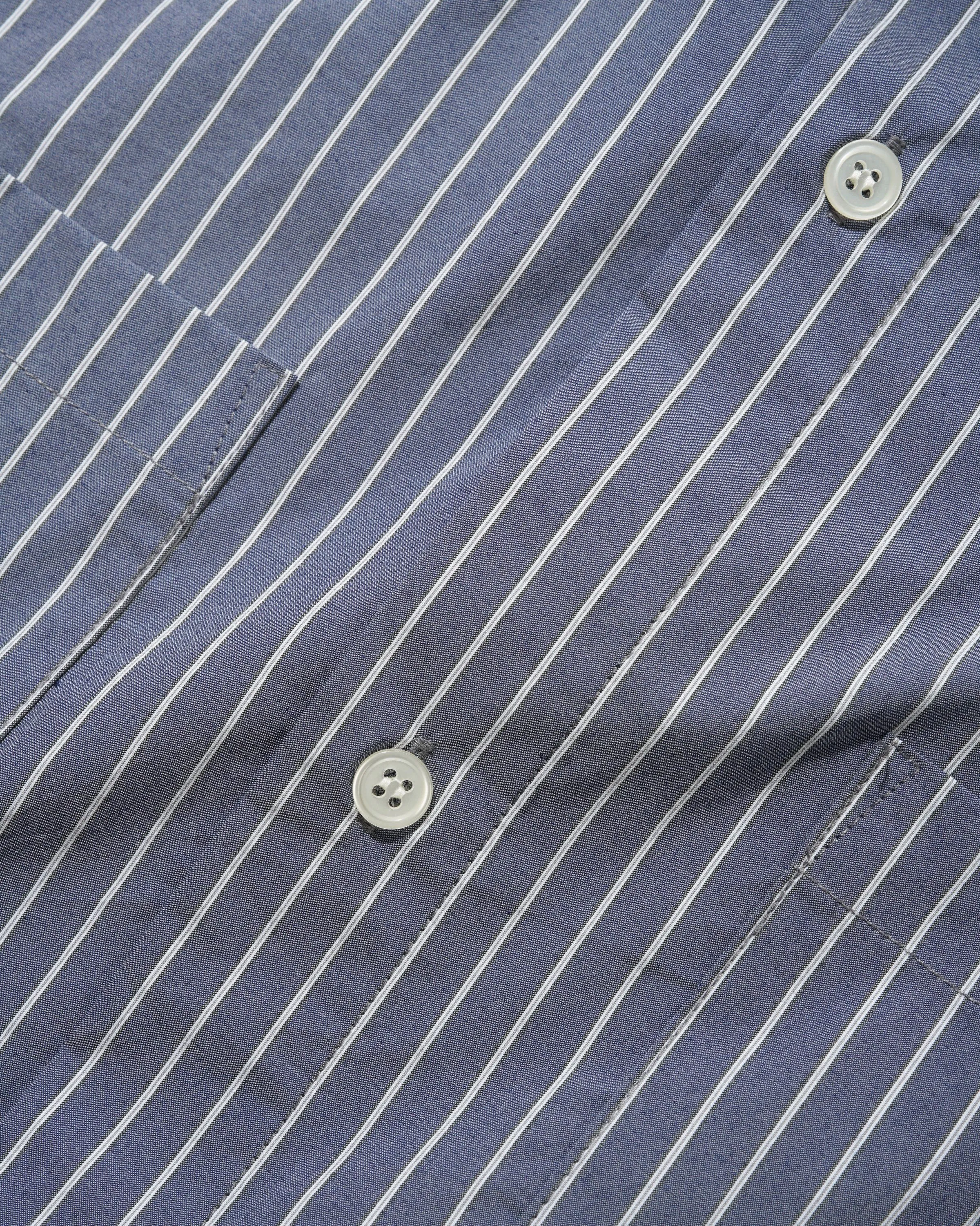 Vertical Stripe S/S Shirt, Stone Blue sold by Butter product image thumbnail 4