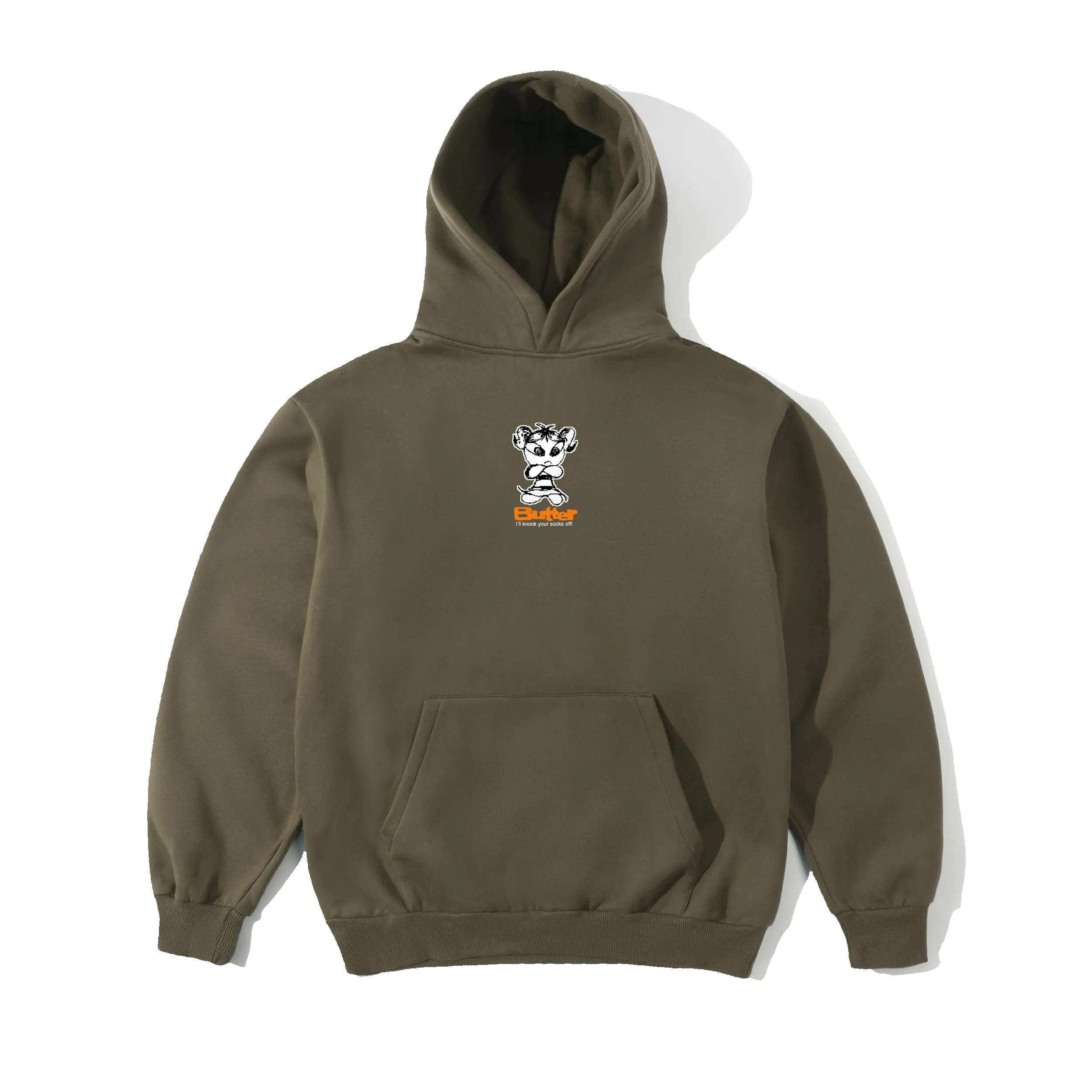 Vexed Pullover Hood, Army sold by Butter