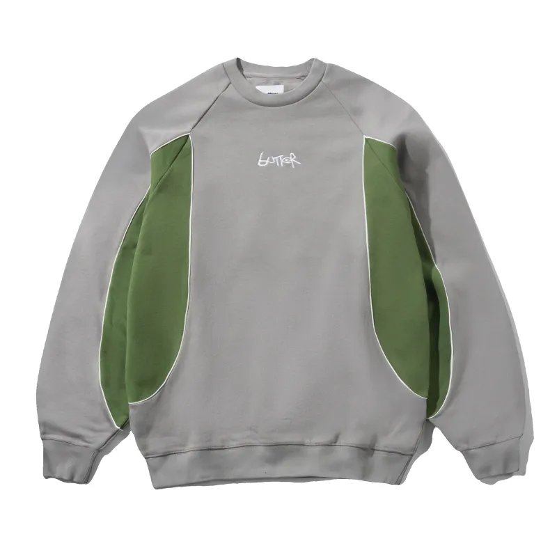 Tread Crewneck, Concrete / Moss made by Butter