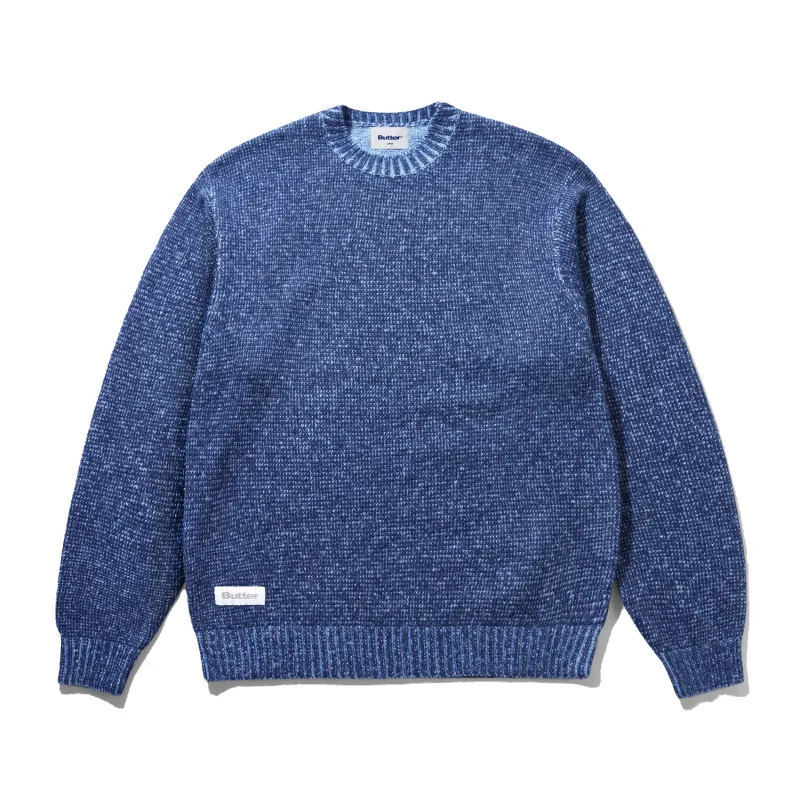 Textured Knit Sweater, Navy made by Butter
