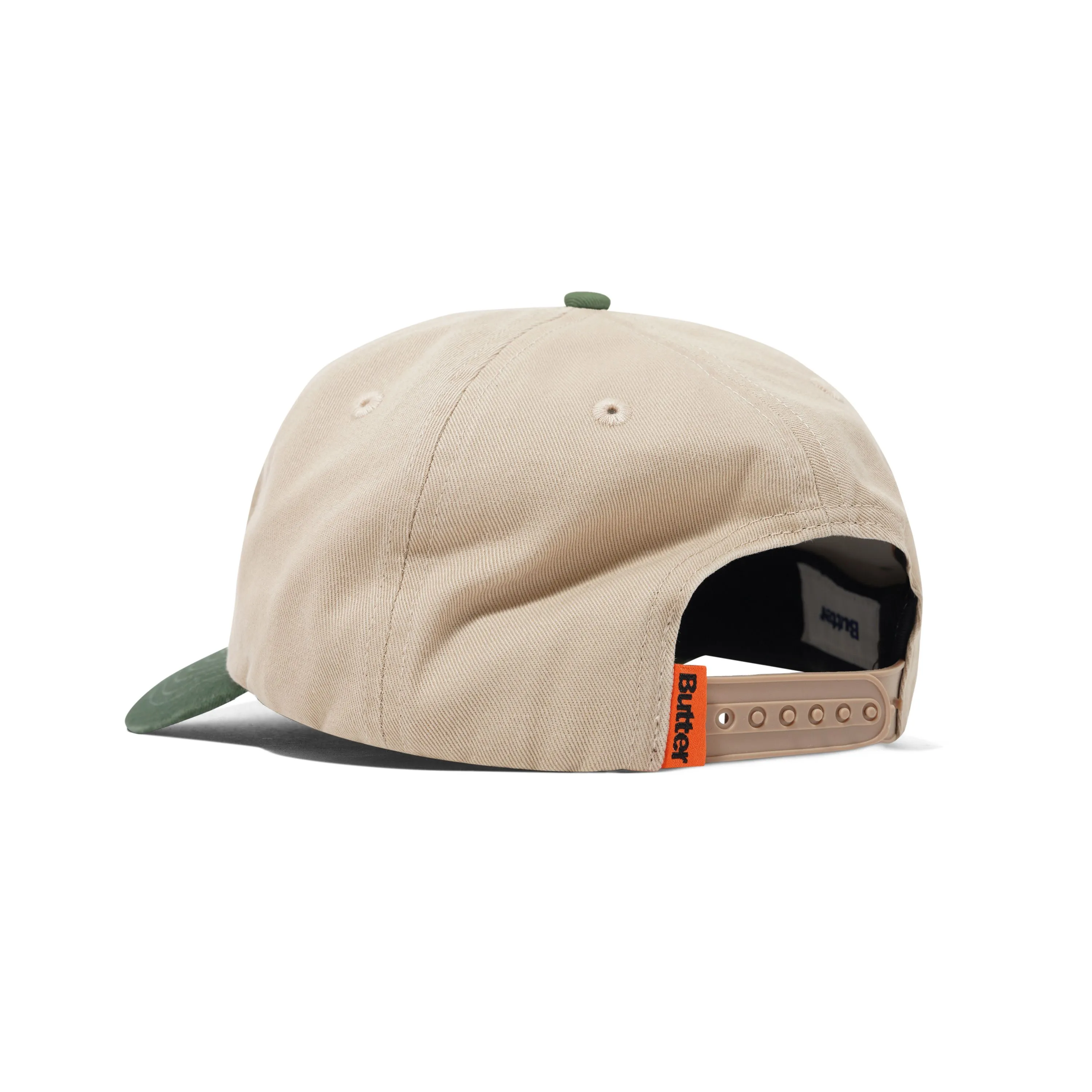 Tide 5 Panel Cap, Washed Tan / Seaweed sold by Butter product image thumbnail 2