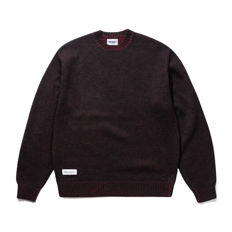 Textured Knit Sweater, Black made by Butter