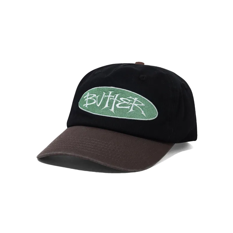 Tide 5 Panel Cap, Washed Black / Dusk made by Butter