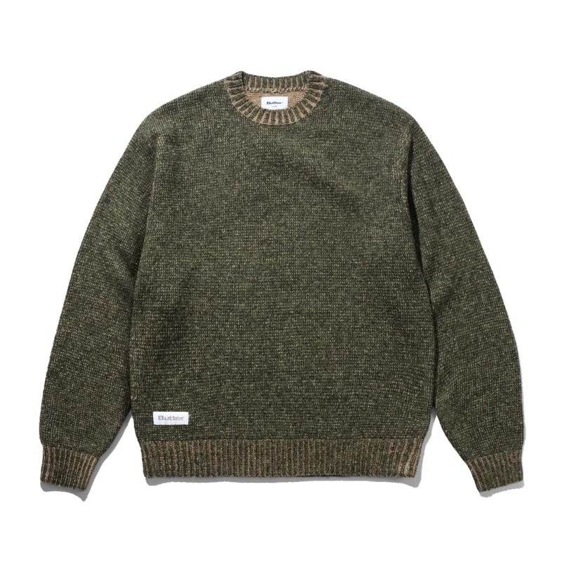 Textured Knit Sweater, Army made by Butter